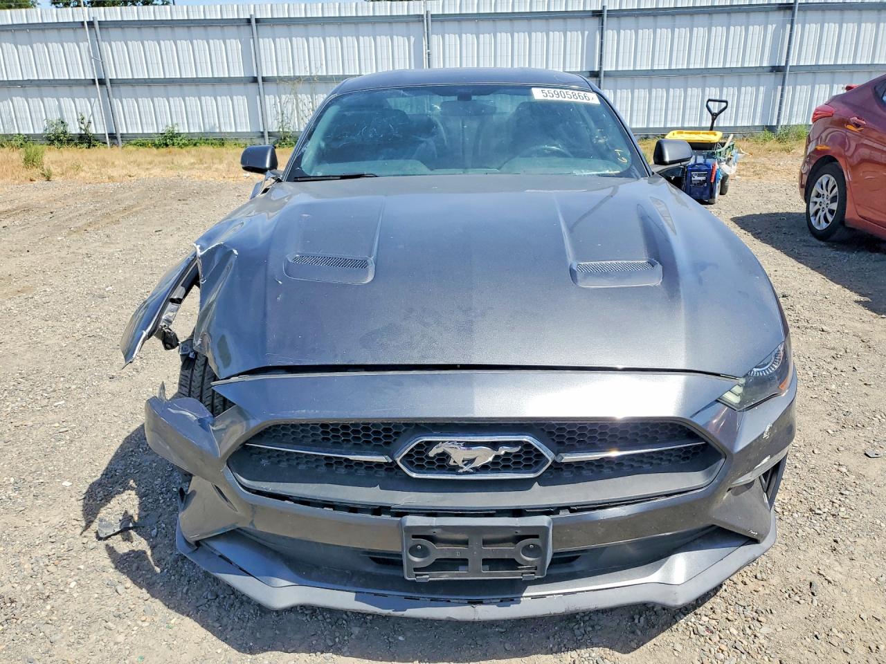 2018 Ford Mustang Gray vin: 1FA6P8TH8J5123139