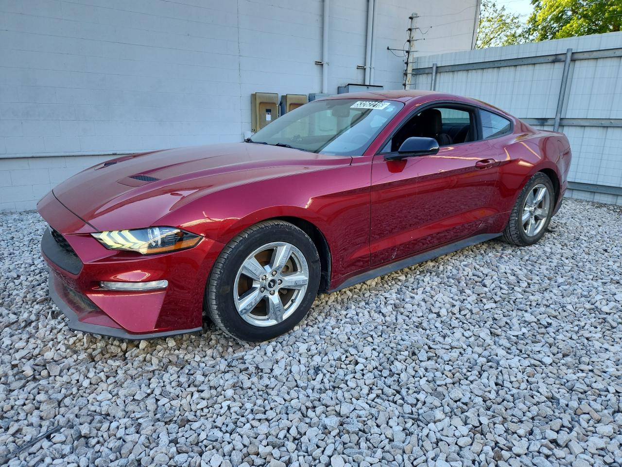 2018 Ford Mustang Red vin: 1FA6P8TH8J5158733 Damage: Left Front Fender, Dent(S) W/ Paint Dmg, 3 To 4 Inches