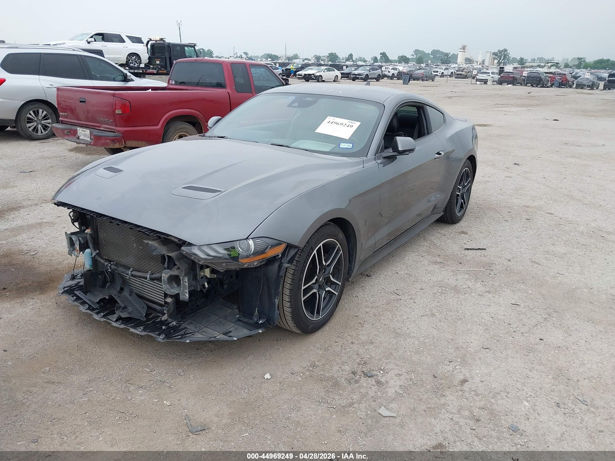 2022 Ford Mustang Ecoboost Premium Fastback Серый vin: 1FA6P8TH8N5139640