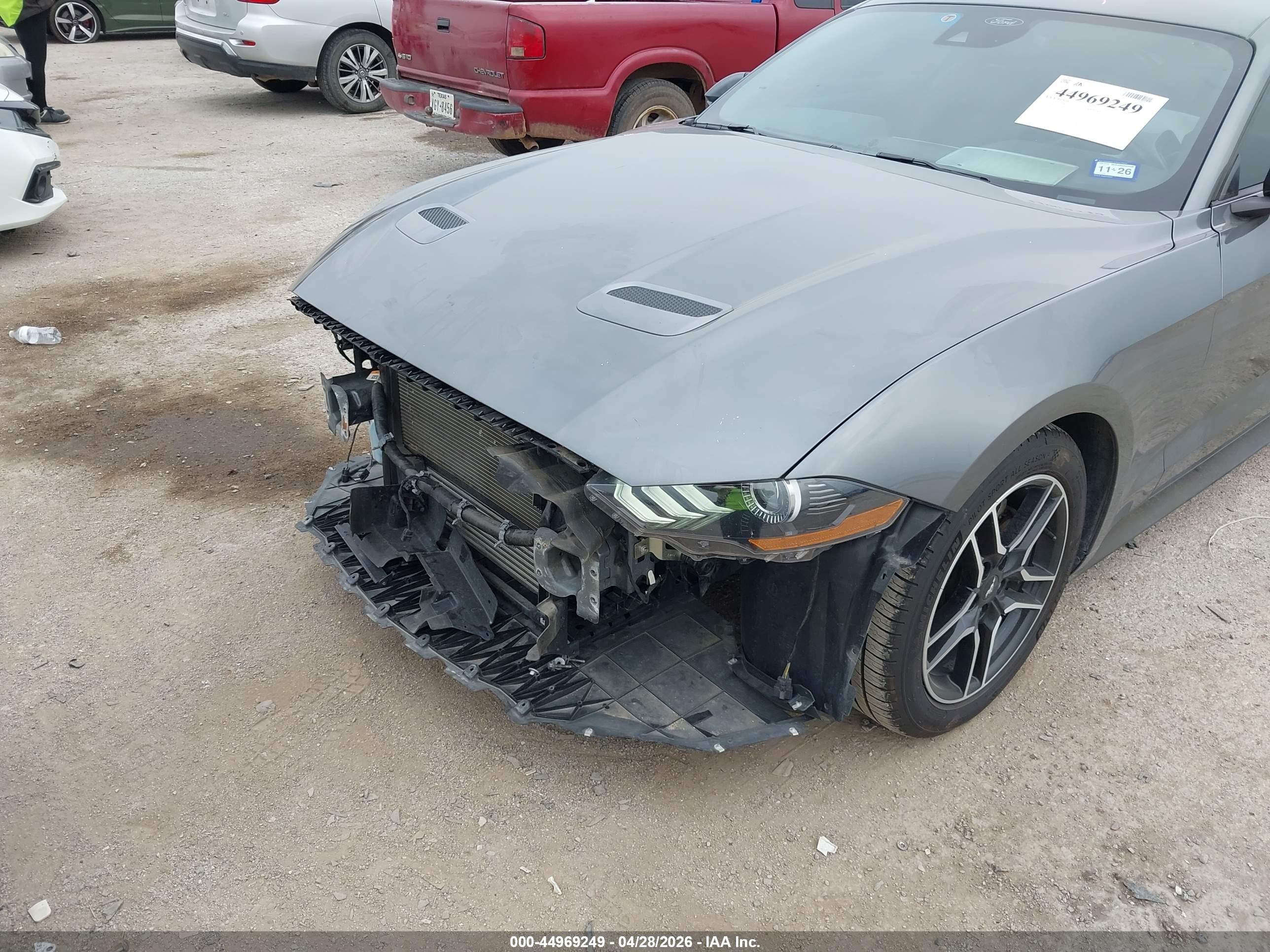2022 Ford Mustang Ecoboost Premium Fastback Серый vin: 1FA6P8TH8N5139640