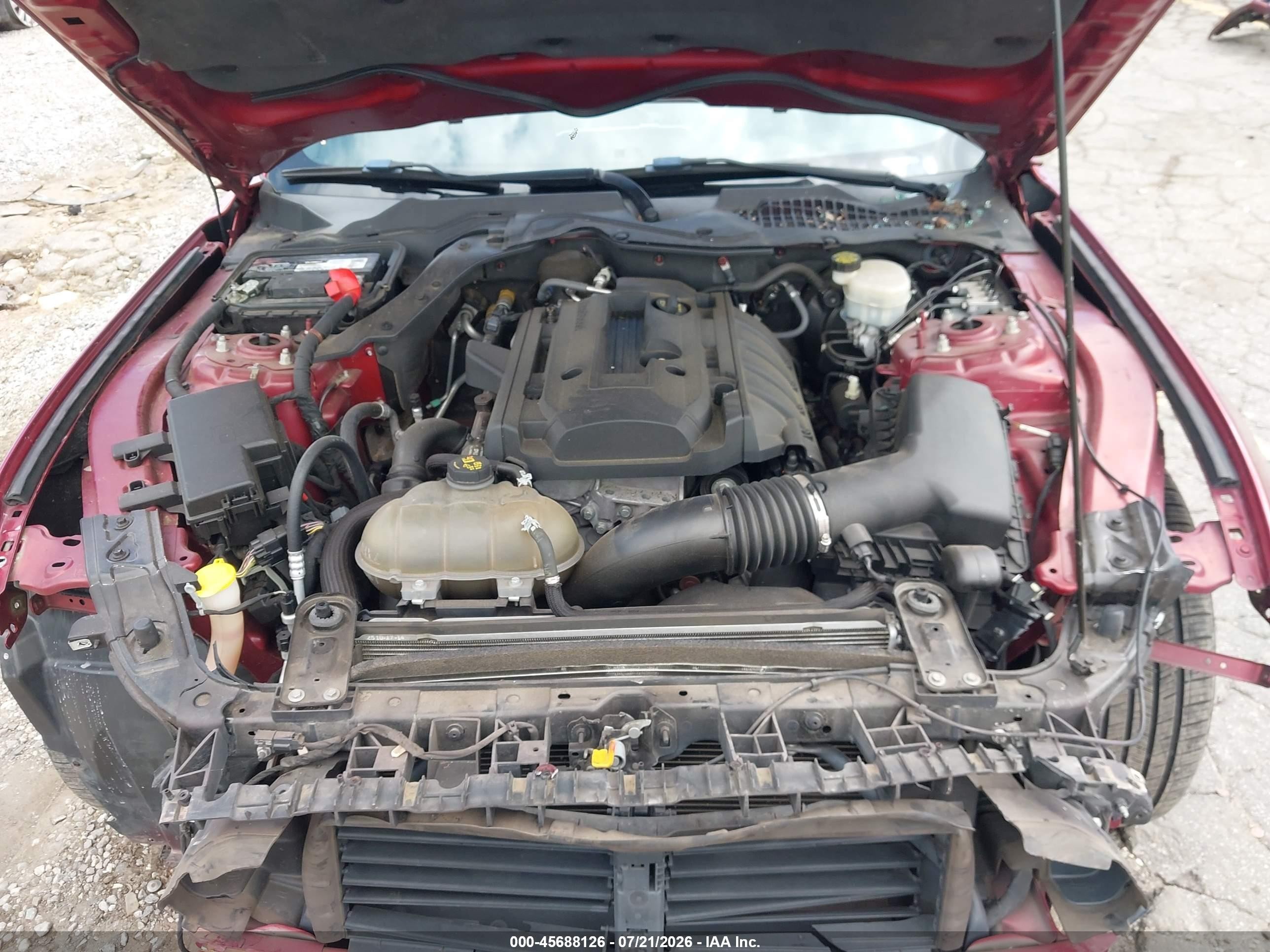 2015 Ford Mustang Ecoboost Red vin: 1FA6P8TH9F5316259