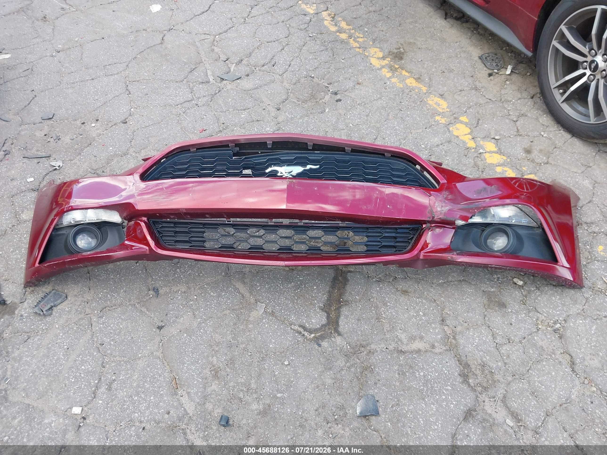 2015 Ford Mustang Ecoboost Red vin: 1FA6P8TH9F5316259