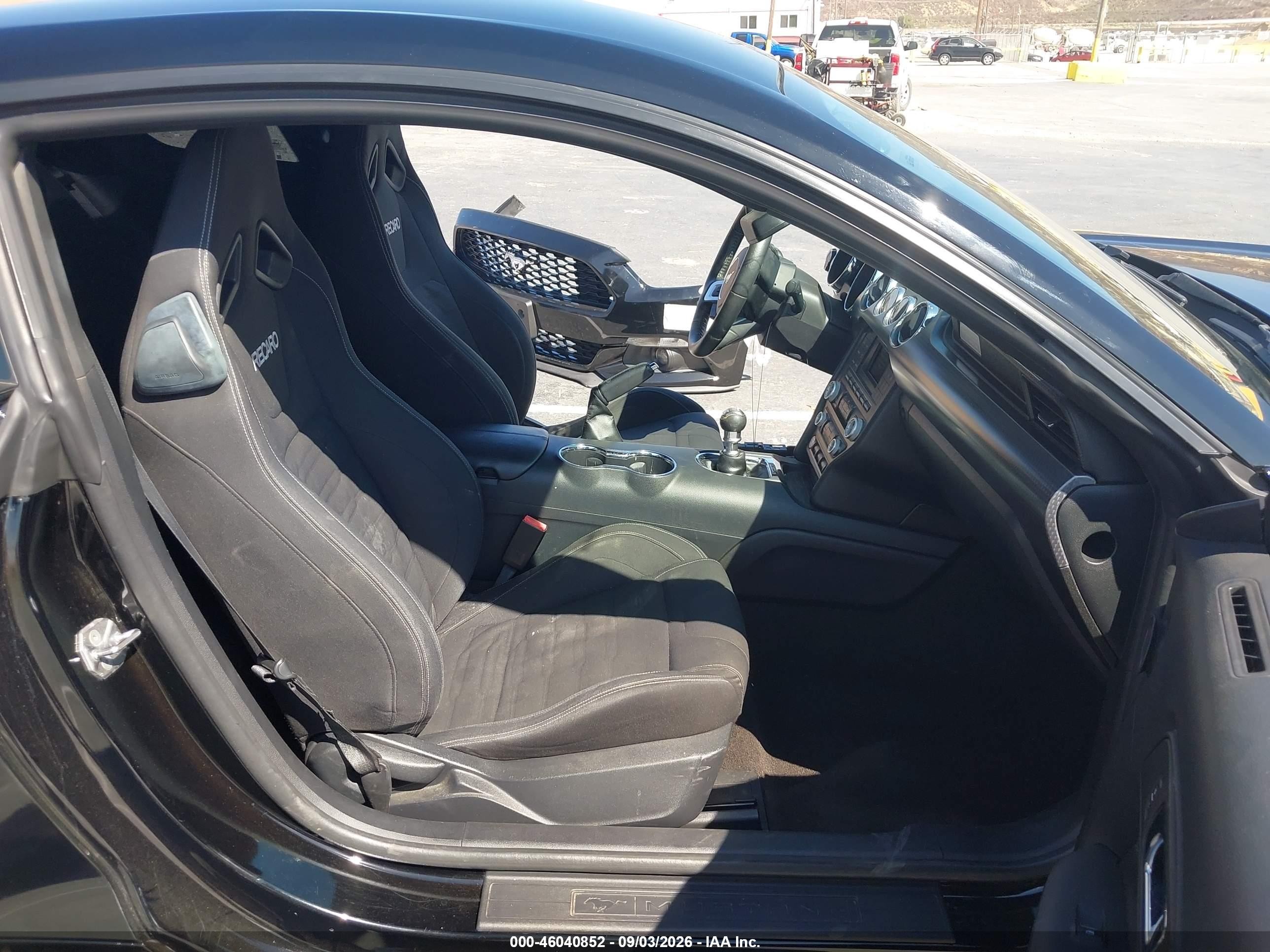 2015 Ford Mustang Ecoboost Black vin: 1FA6P8TH9F5319212