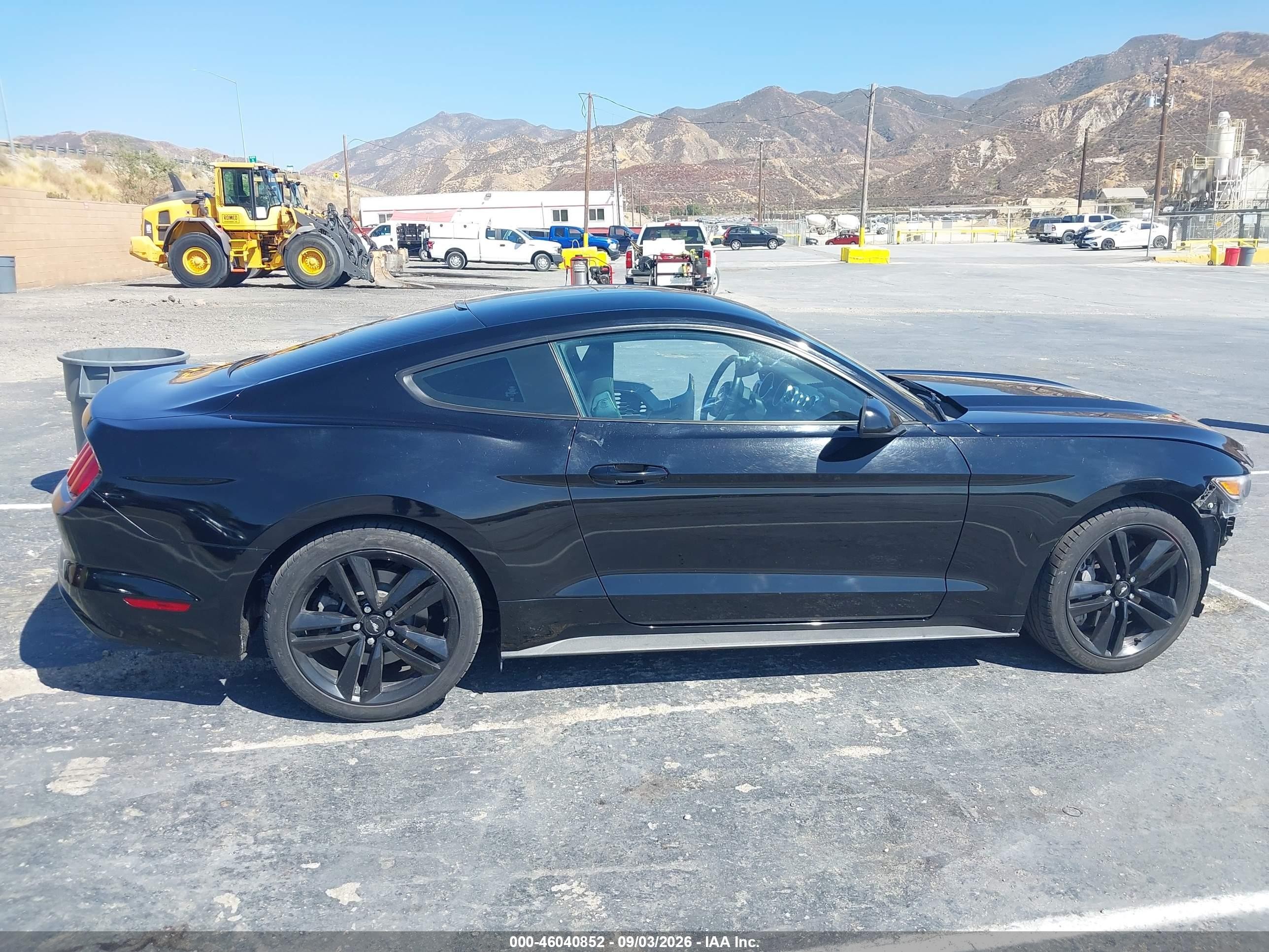2015 Ford Mustang Ecoboost Black vin: 1FA6P8TH9F5319212