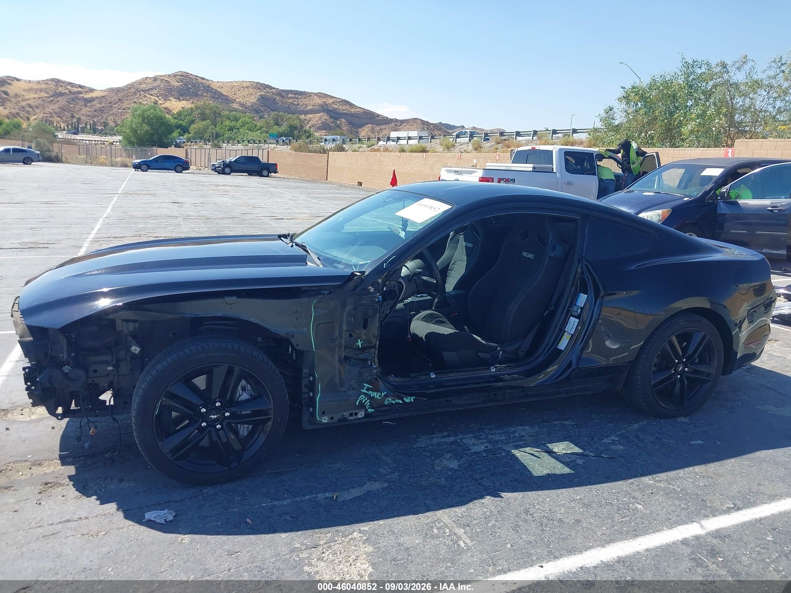 2015 Ford Mustang Ecoboost Black vin: 1FA6P8TH9F5319212