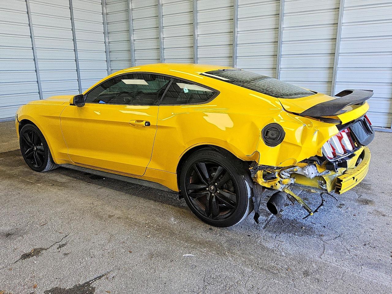 2015 Ford Mustang Yellow vin: 1FA6P8TH9F5380463