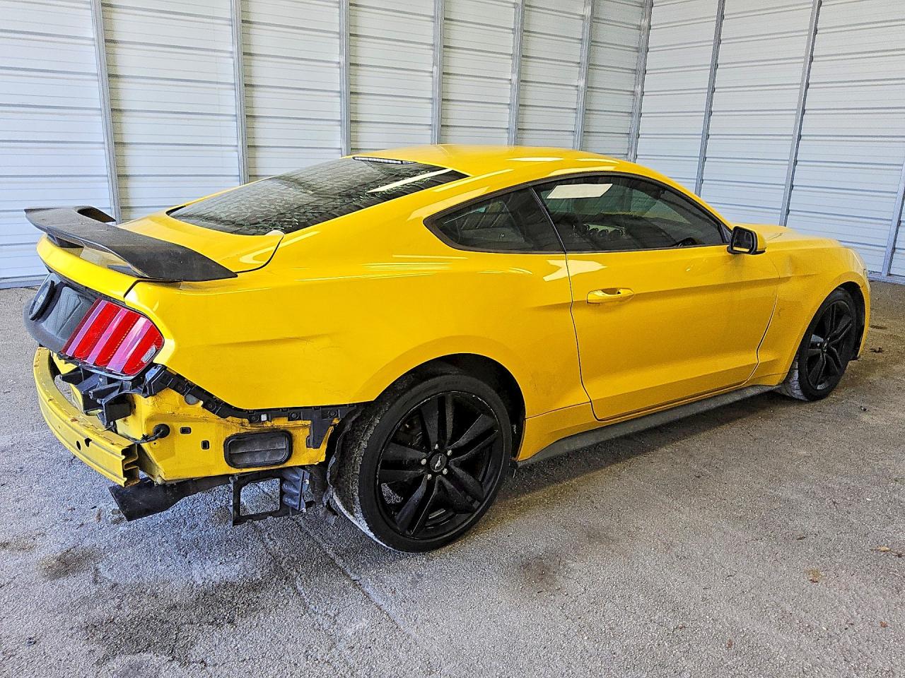 2015 Ford Mustang Yellow vin: 1FA6P8TH9F5380463
