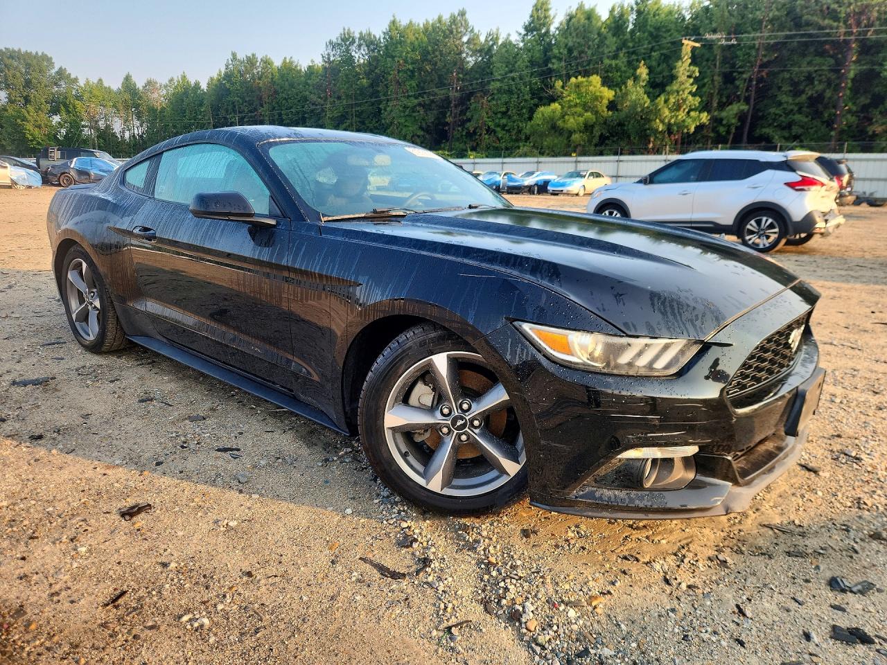 2015 Ford Mustang Black vin: 1FA6P8TH9F5385419