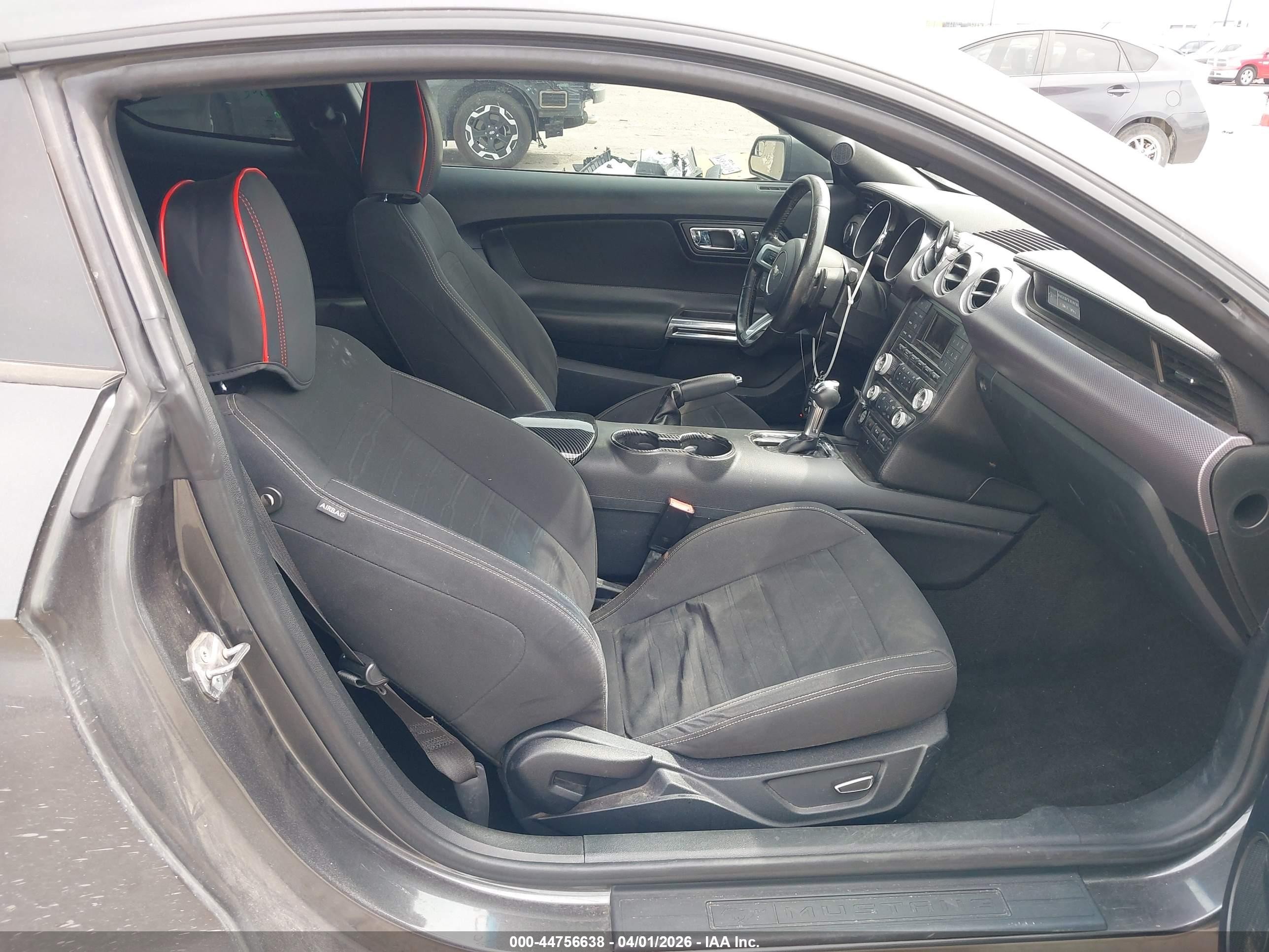2015 Ford Mustang Ecoboost Gray vin: 1FA6P8TH9F5399918