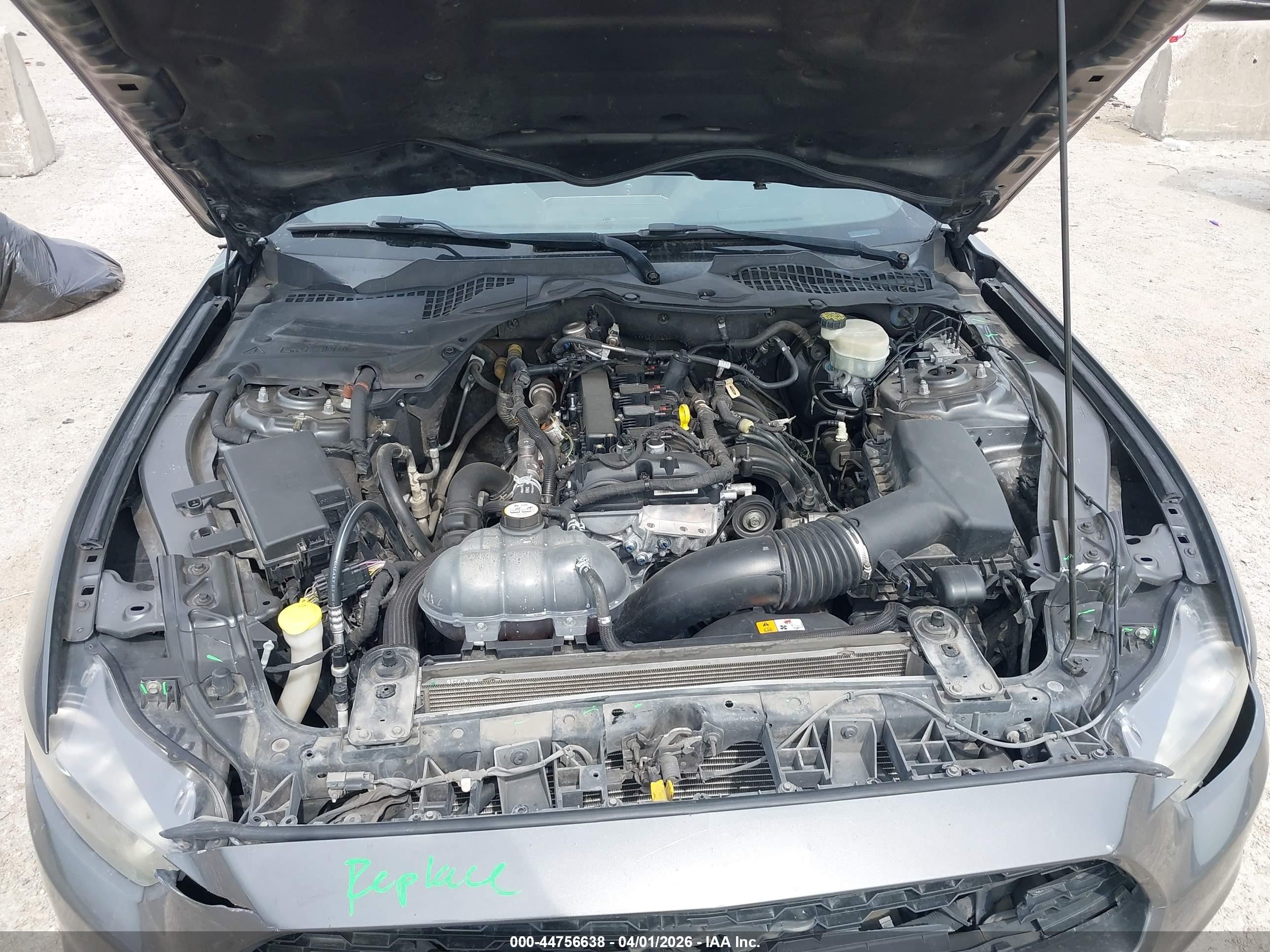 2015 Ford Mustang Ecoboost Gray vin: 1FA6P8TH9F5399918