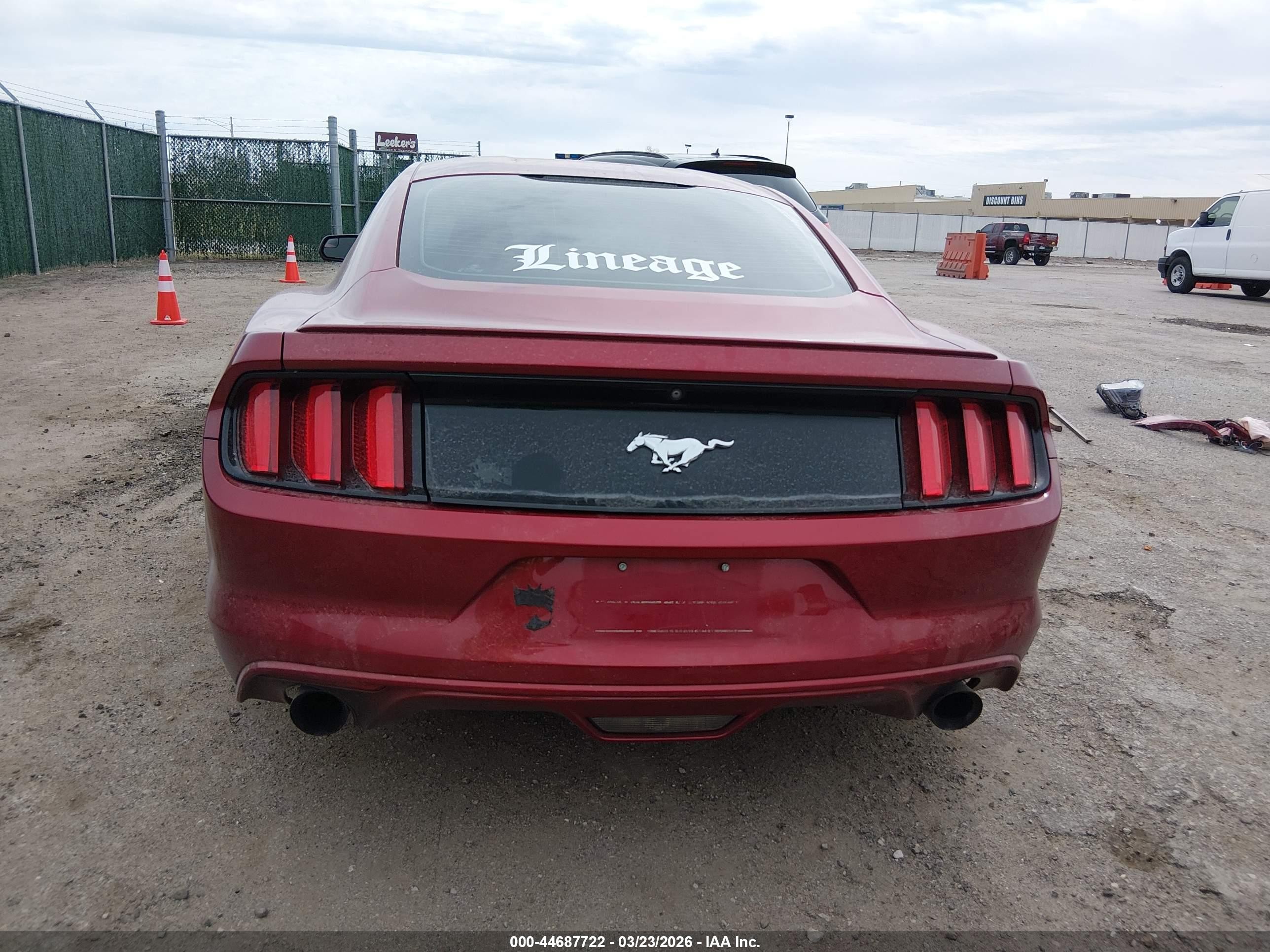 2016 Ford Mustang Ecoboost Maroon vin: 1FA6P8TH9G5211724