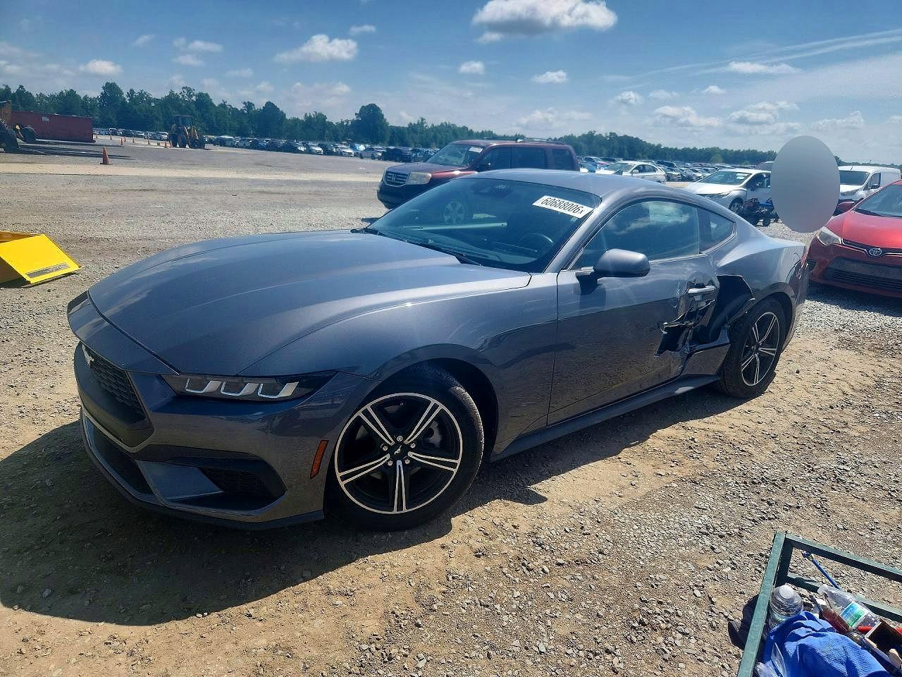 2024 Ford Mustang Gray vin: 1FA6P8TH9R5129348