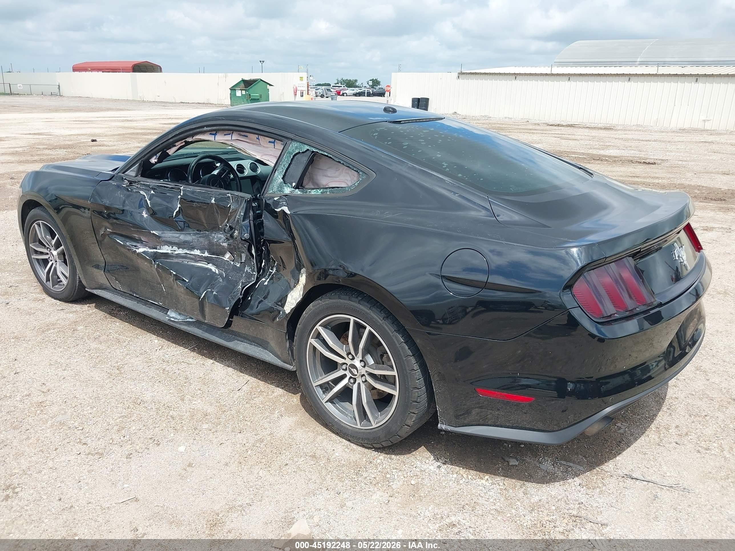 2015 Ford Mustang Ecoboost Black vin: 1FA6P8THXF5342420