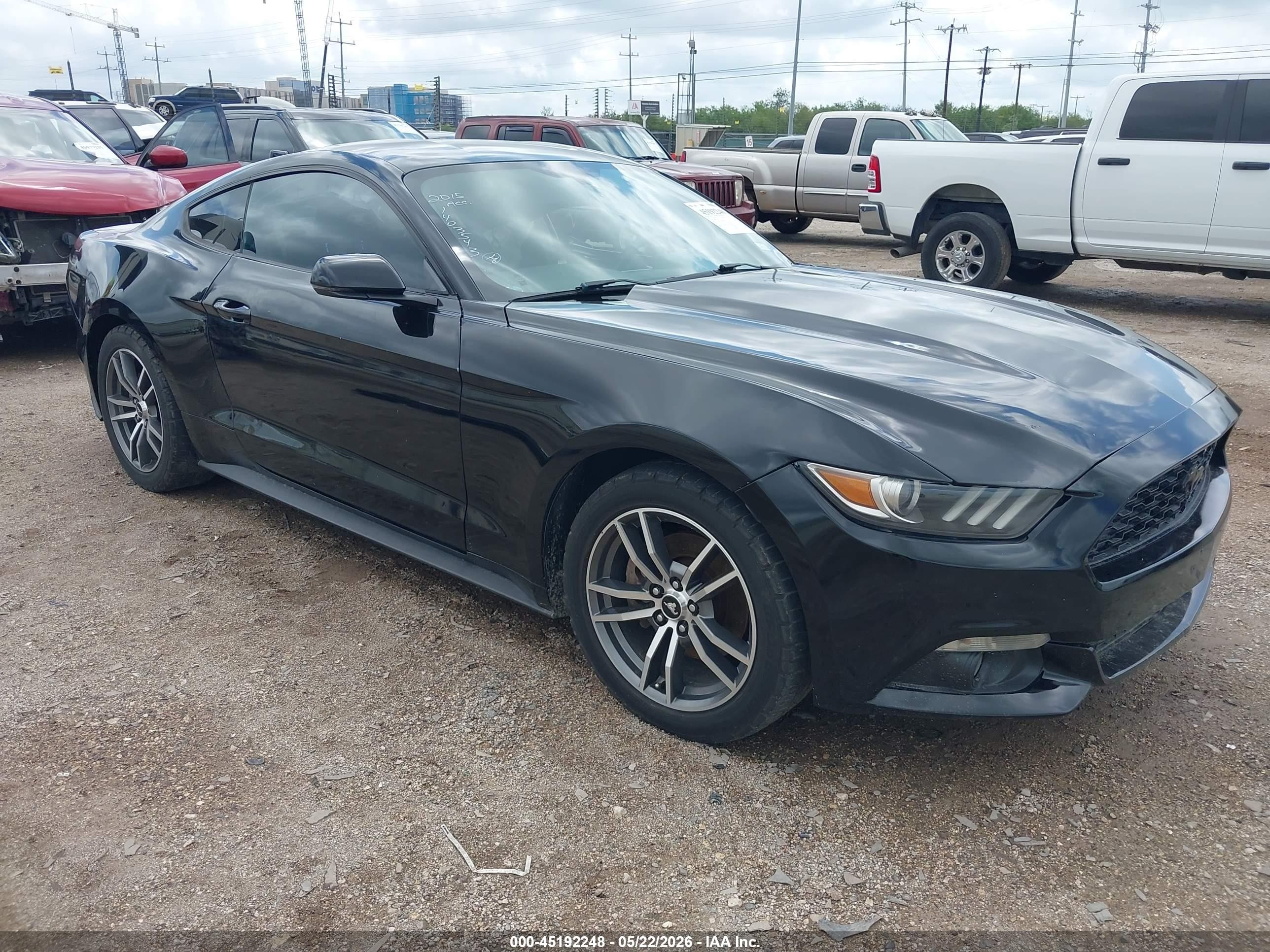 2015 Ford Mustang Ecoboost Black vin: 1FA6P8THXF5342420