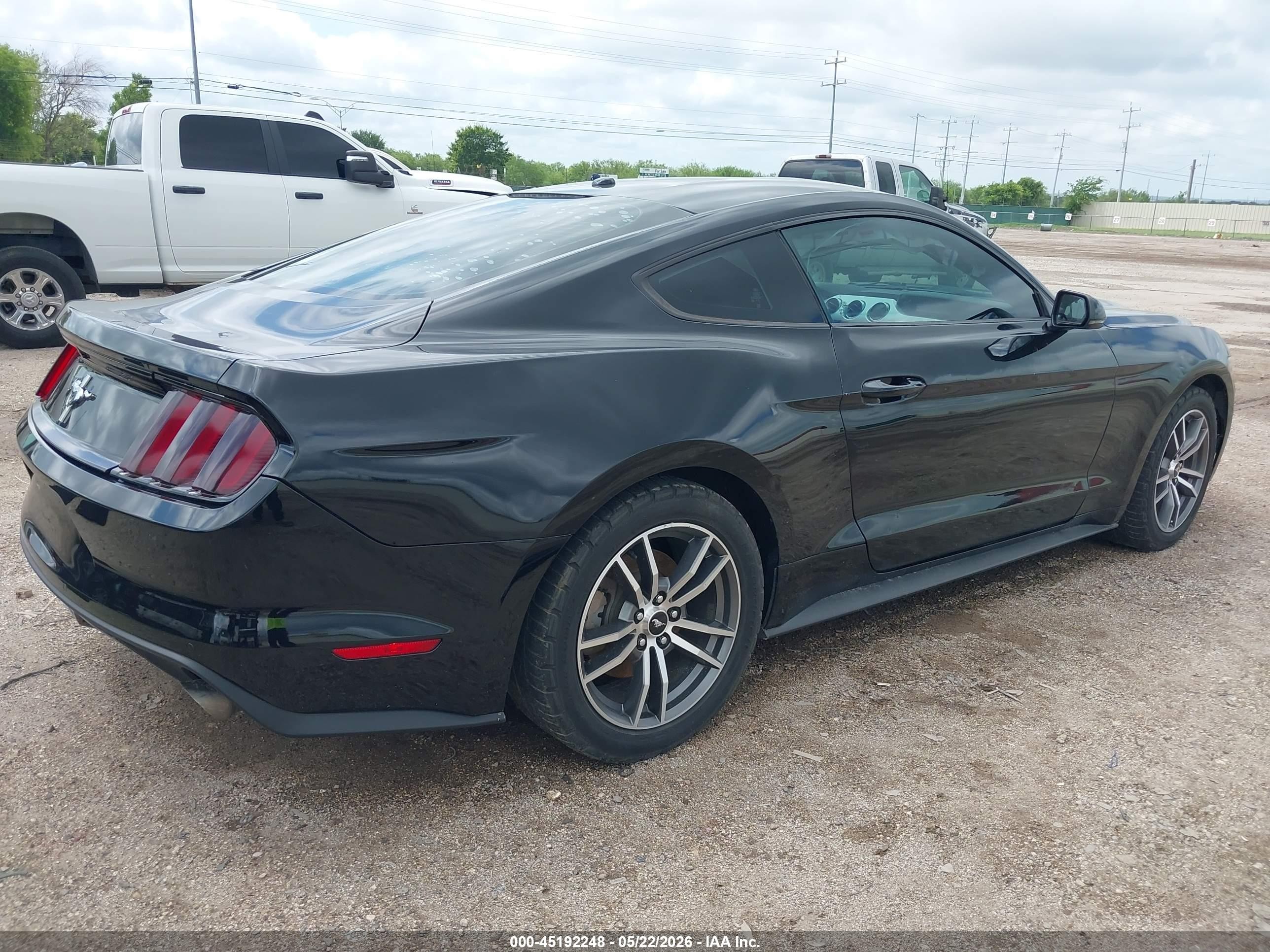 2015 Ford Mustang Ecoboost Black vin: 1FA6P8THXF5342420