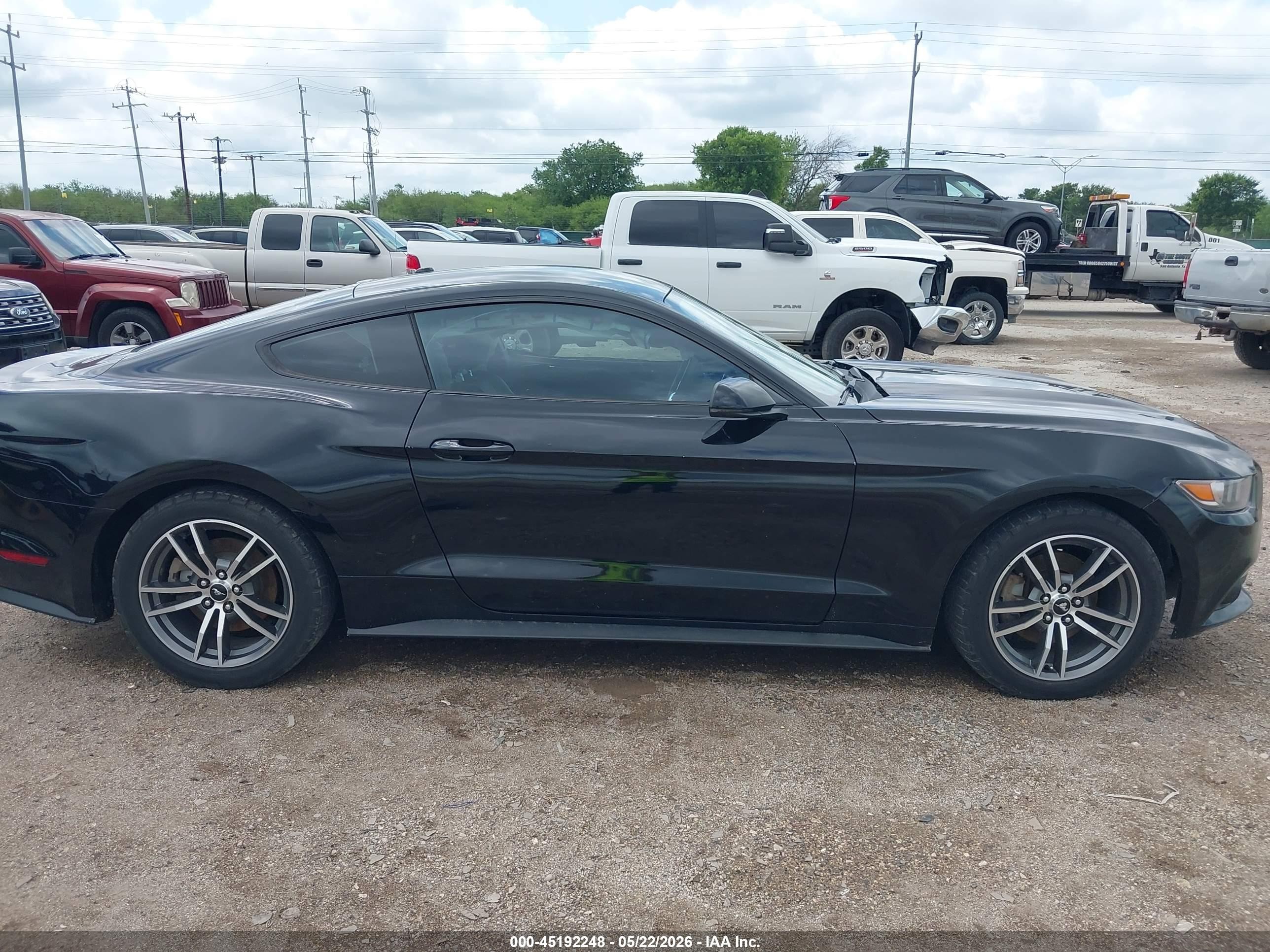 2015 Ford Mustang Ecoboost Black vin: 1FA6P8THXF5342420