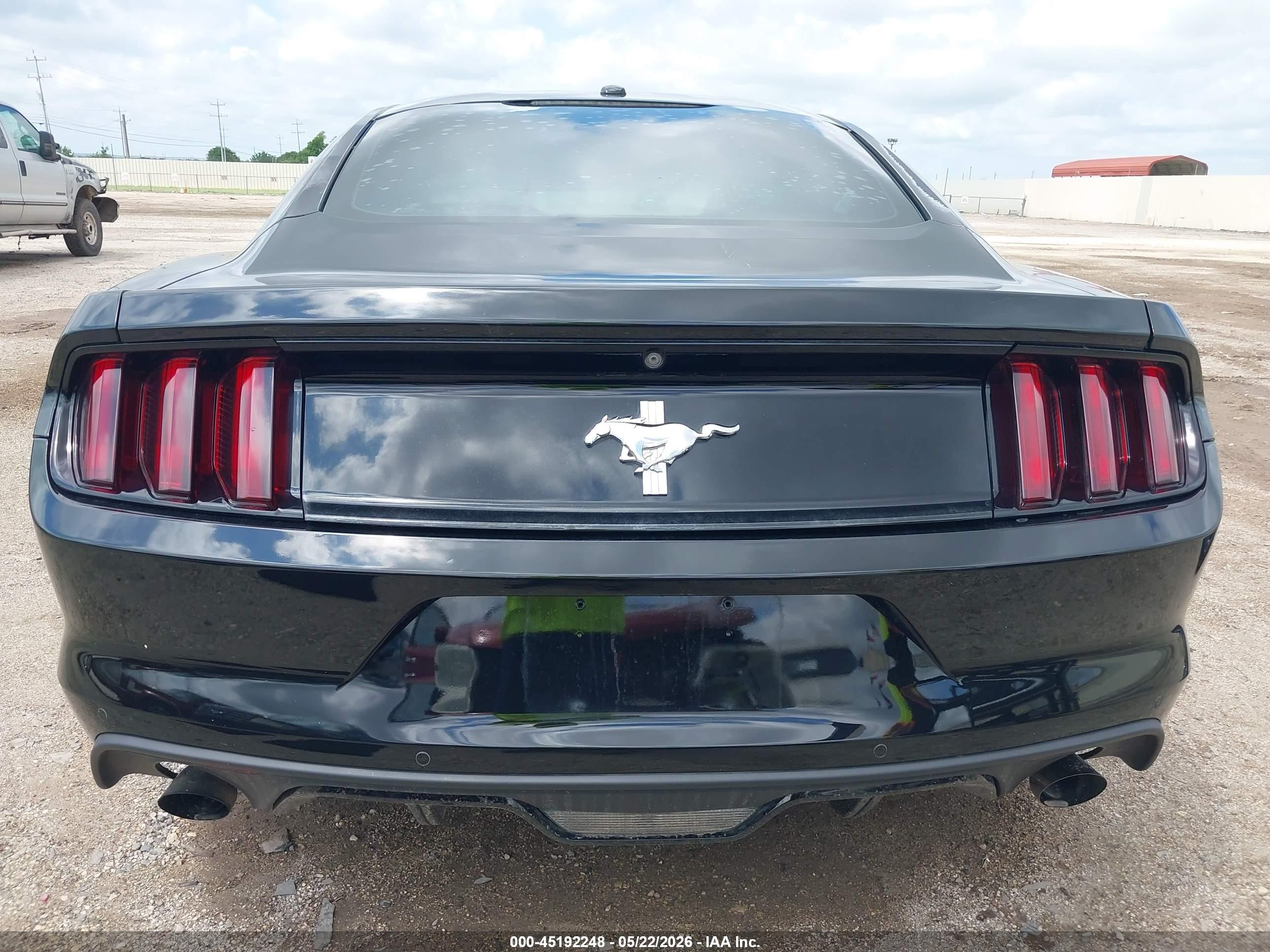 2015 Ford Mustang Ecoboost Black vin: 1FA6P8THXF5342420