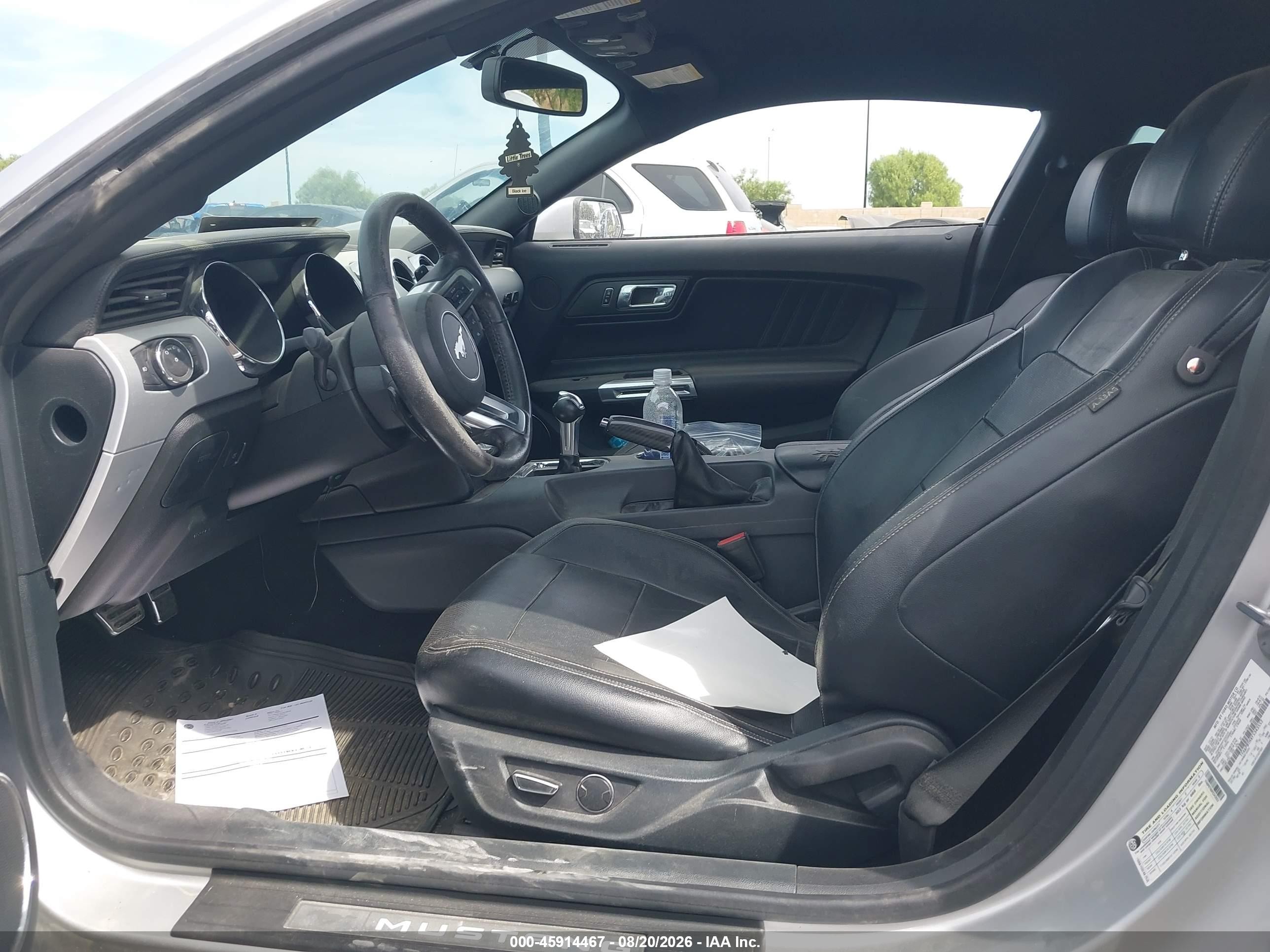 2015 Ford Mustang Ecoboost Серебряный vin: 1FA6P8THXF5343552