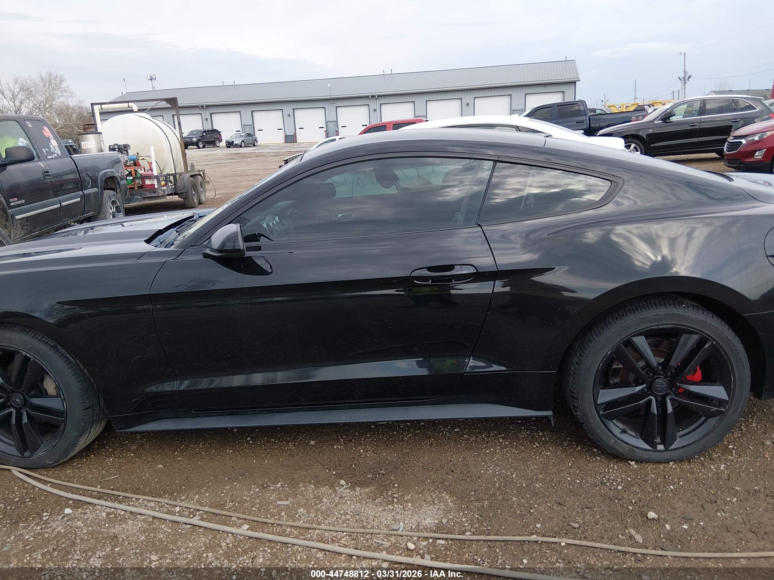 2015 Ford Mustang Ecoboost Black vin: 1FA6P8THXF5353613