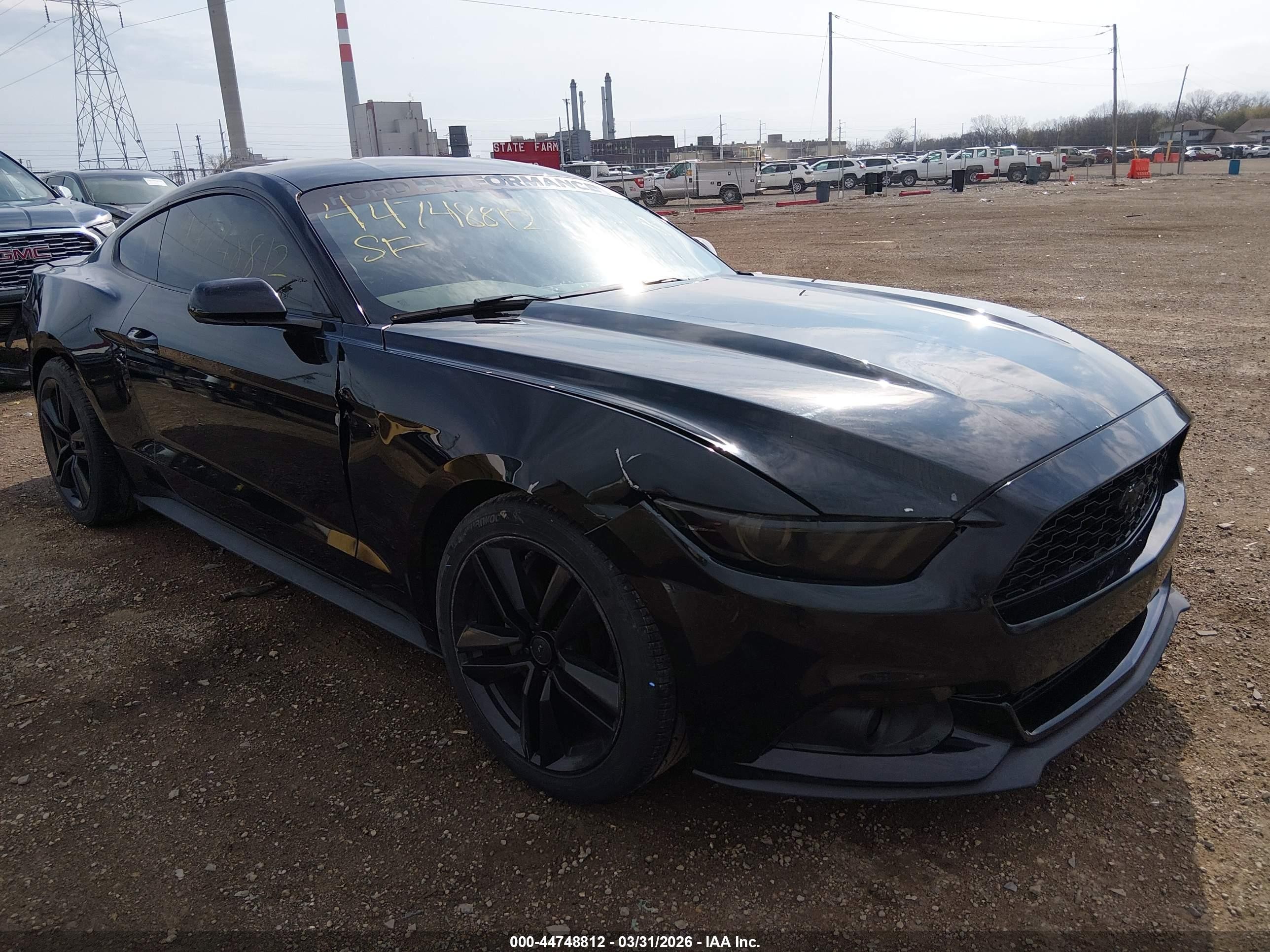 2015 Ford Mustang Ecoboost Black vin: 1FA6P8THXF5353613