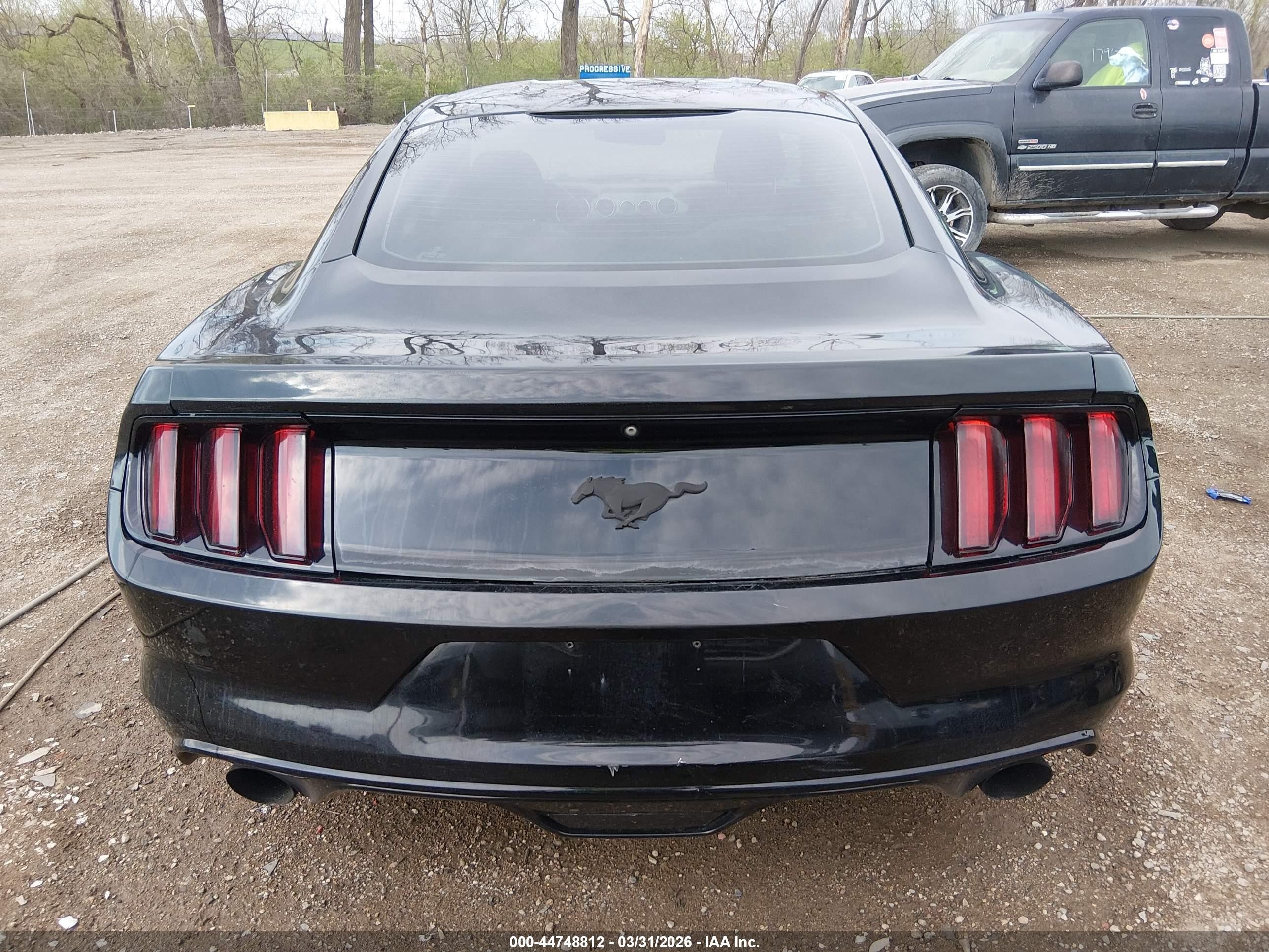 2015 Ford Mustang Ecoboost Black vin: 1FA6P8THXF5353613
