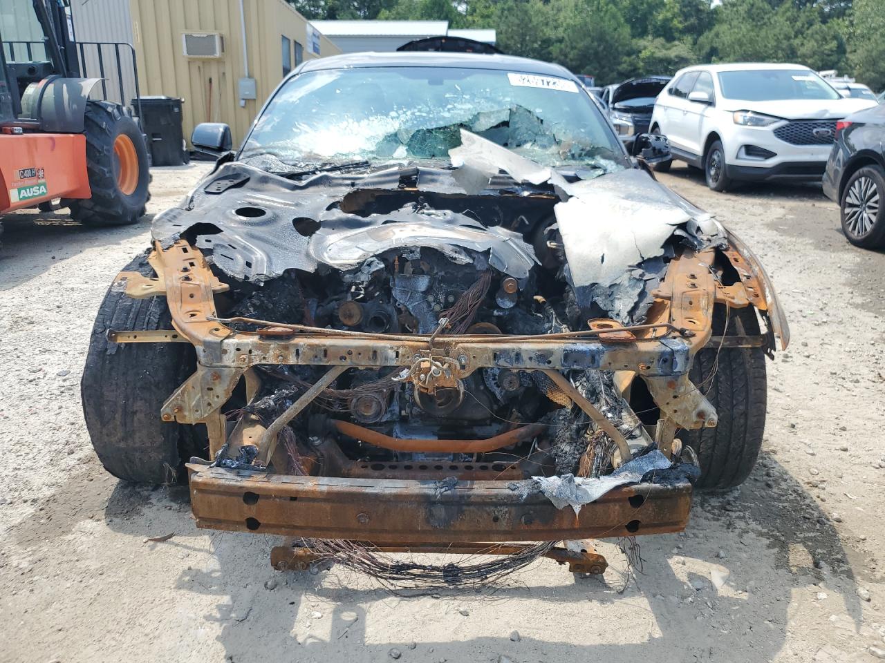 2015 Ford Mustang Burn vin: 1FA6P8THXF5430481 Damage: Front Bumper/Cover, Missing, Replacement Required