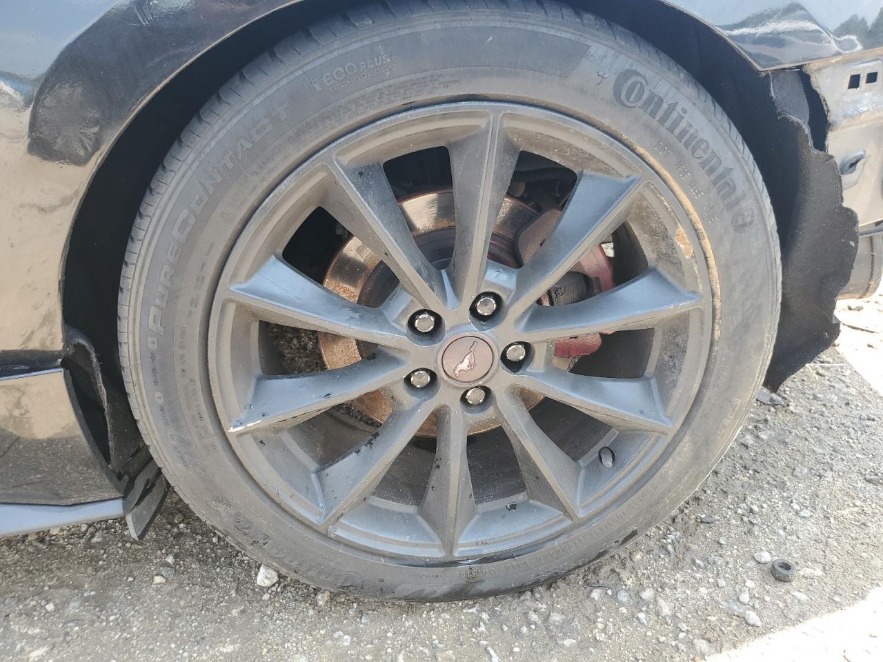 2015 Ford Mustang Burn vin: 1FA6P8THXF5430481 Damage: Left Rear Wheel, Curb Rash, 5 To 6 Inches