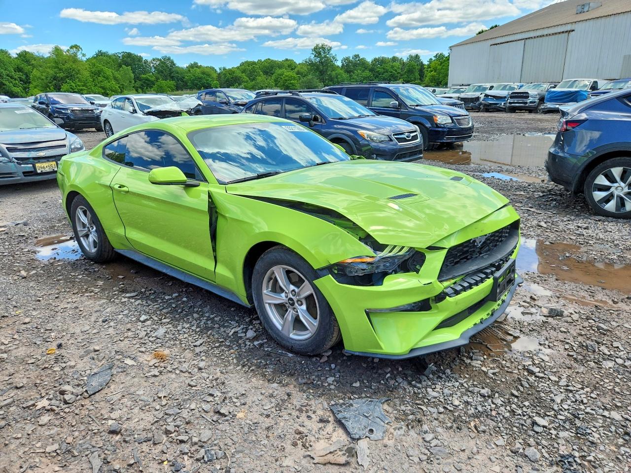 2020 Ford Mustang Green vin: 1FA6P8THXL5159255