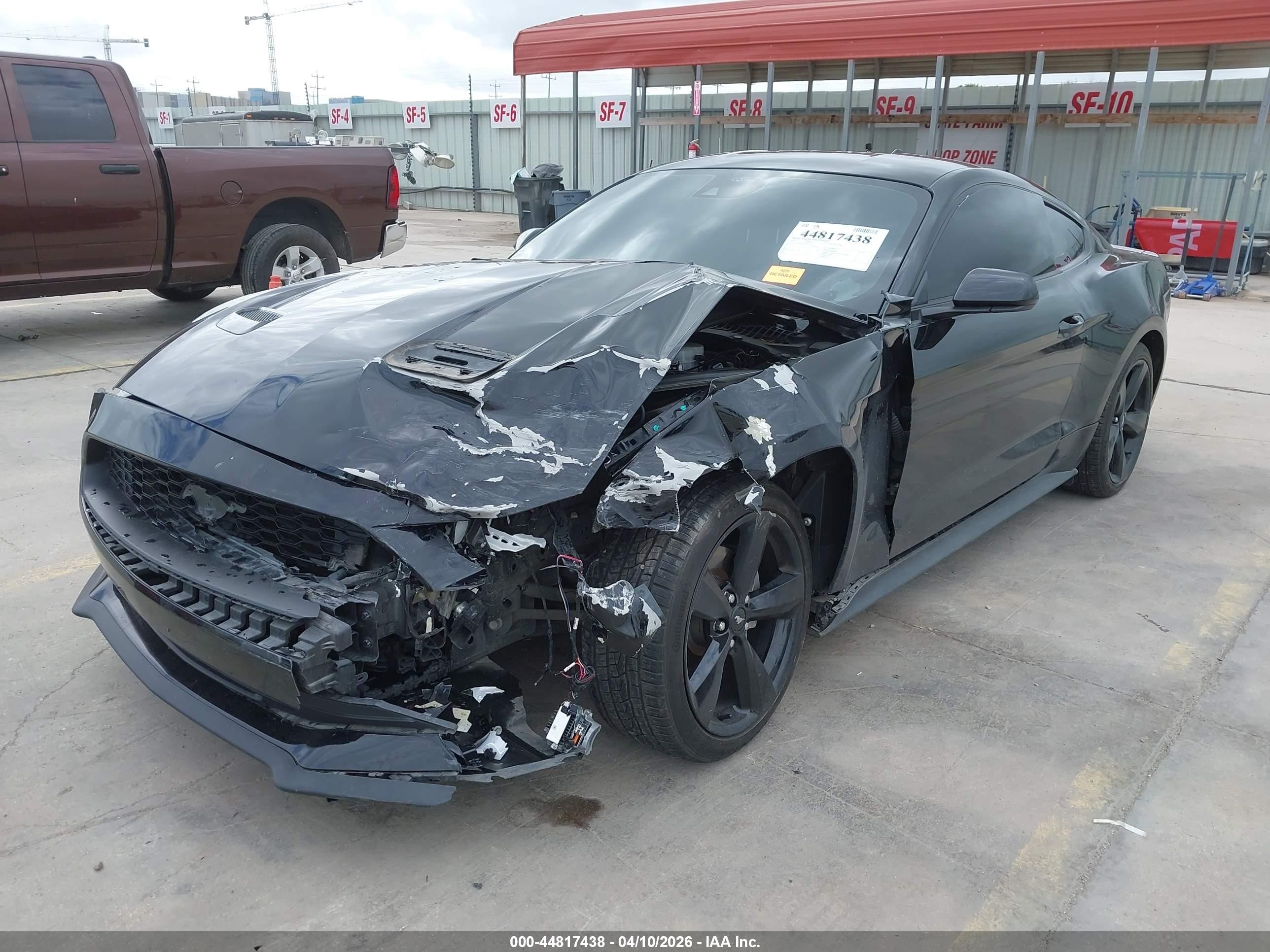 2021 Ford Mustang Ecoboost Fastback Black vin: 1FA6P8THXM5104340