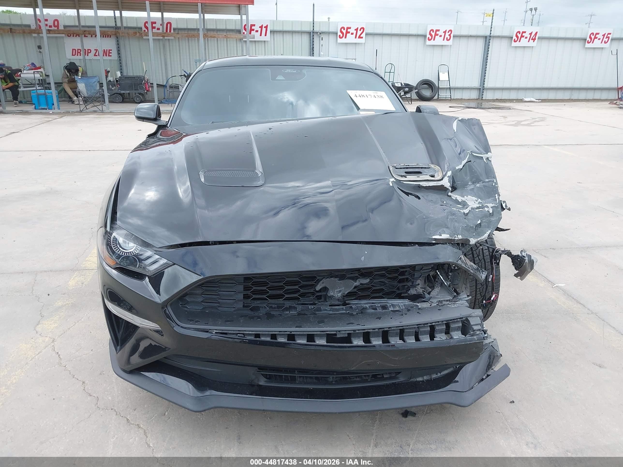 2021 Ford Mustang Ecoboost Fastback Black vin: 1FA6P8THXM5104340