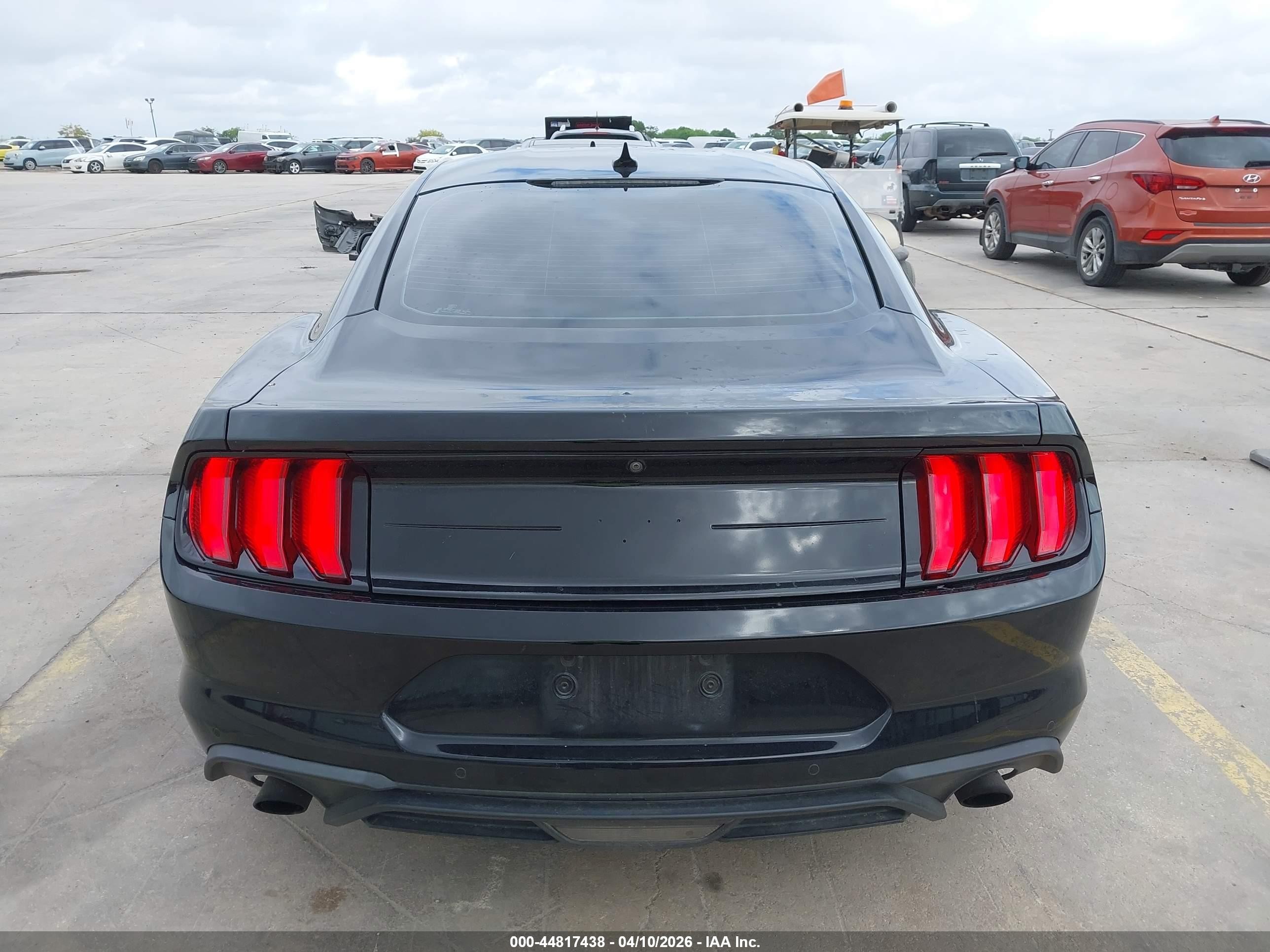 2021 Ford Mustang Ecoboost Fastback Black vin: 1FA6P8THXM5104340