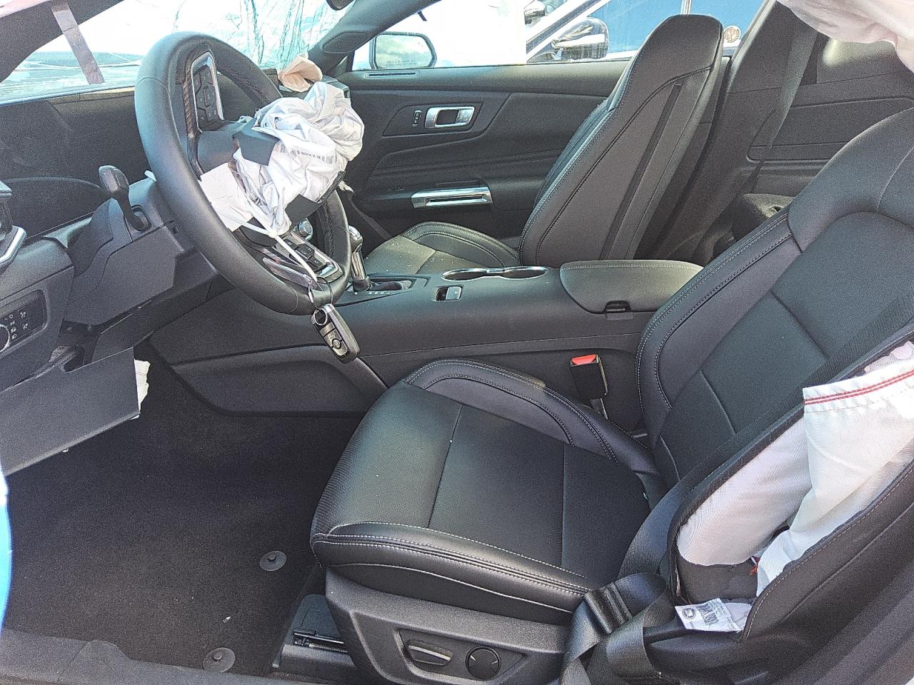 2026 Ford Mustang White vin: 1FA6P8THXT5110086 Damage: Left Side Curtain Air Bag, Deployed, Replacement Required