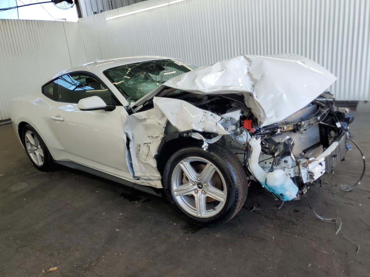 2026 Ford Mustang White vin: 1FA6P8THXT5110086 Damage: Front Bumper Reinforcement, Bent, > 12 Inches
