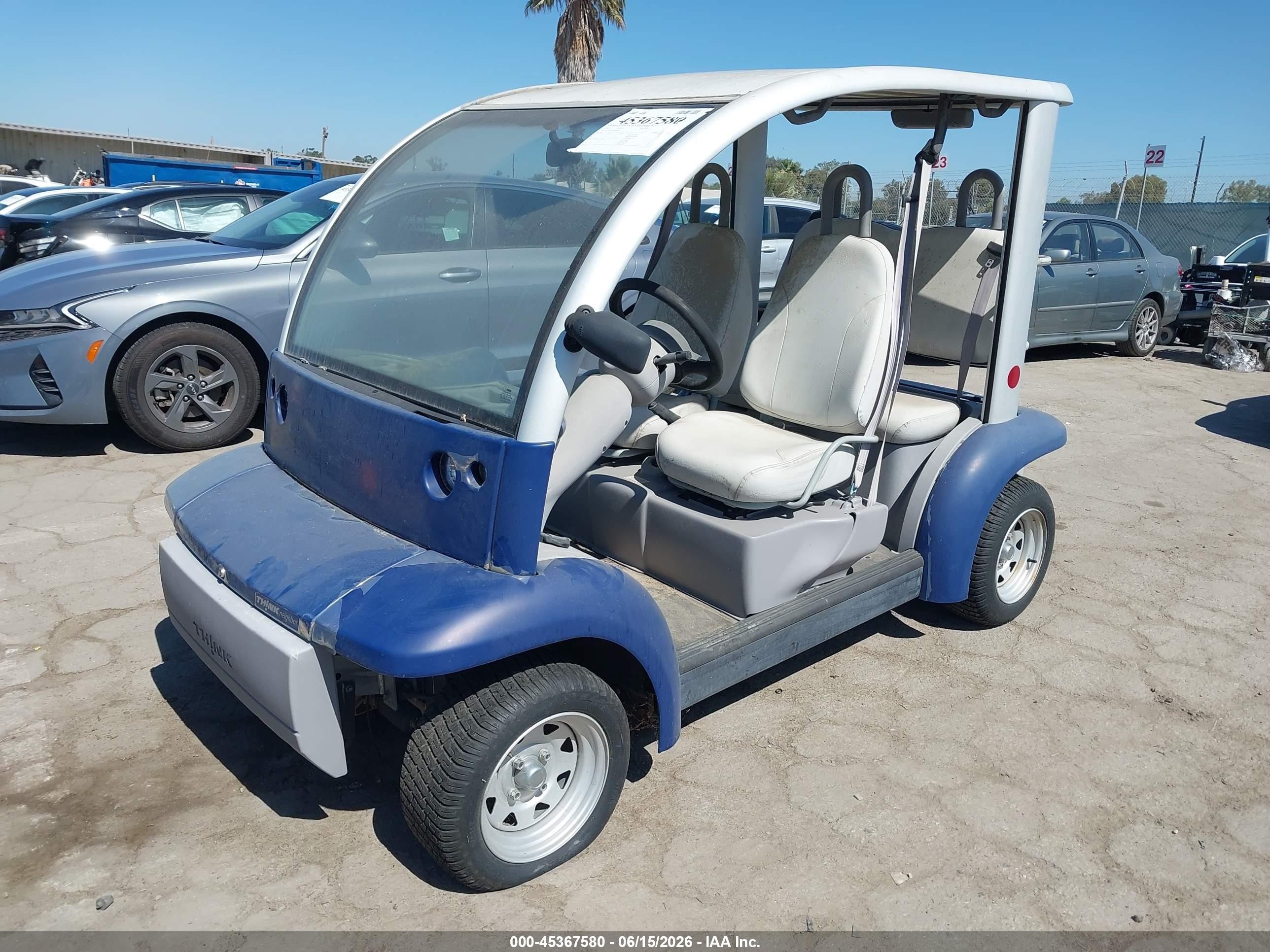 2002 Ford Think Neighbor Blue vin: 1FABP225620100699