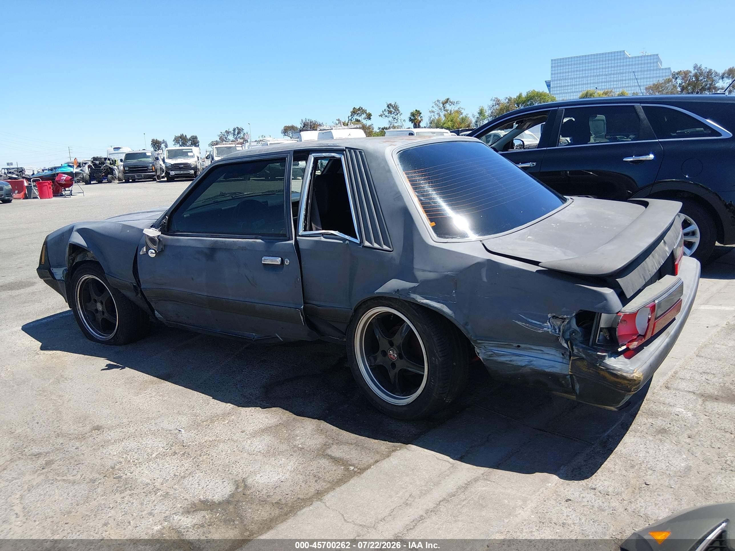 1985 Ford Mustang Lx Gray vin: 1FABP2630FF193019