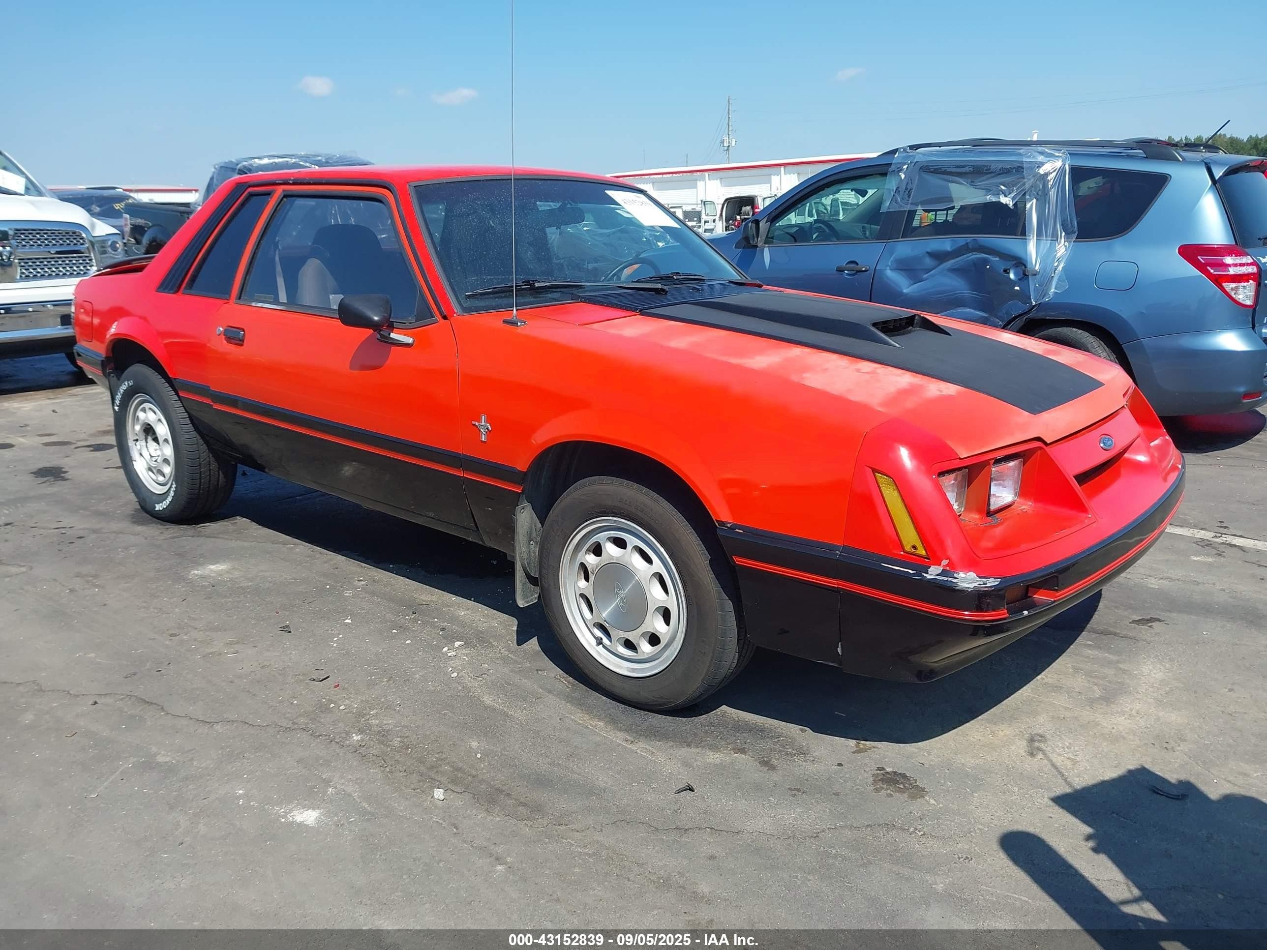1985 Ford Mustang Lx Orange vin: 1FABP26A2FF154883