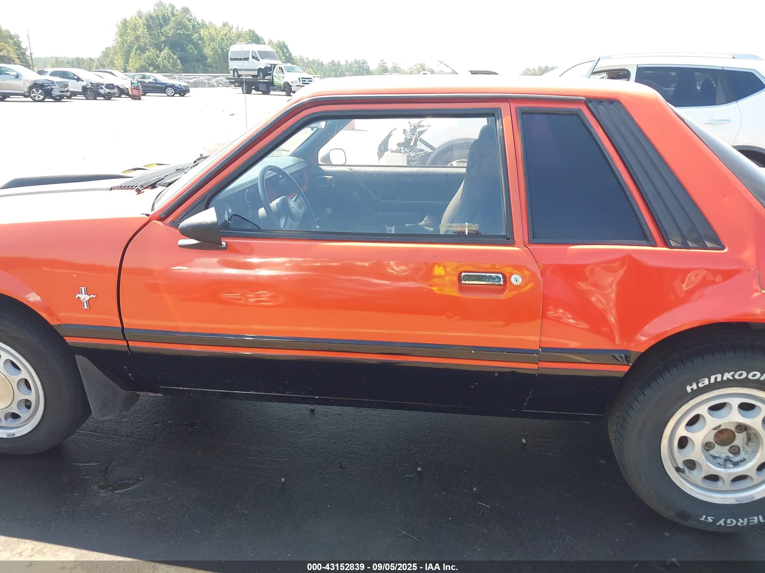 1985 Ford Mustang Lx Orange vin: 1FABP26A2FF154883