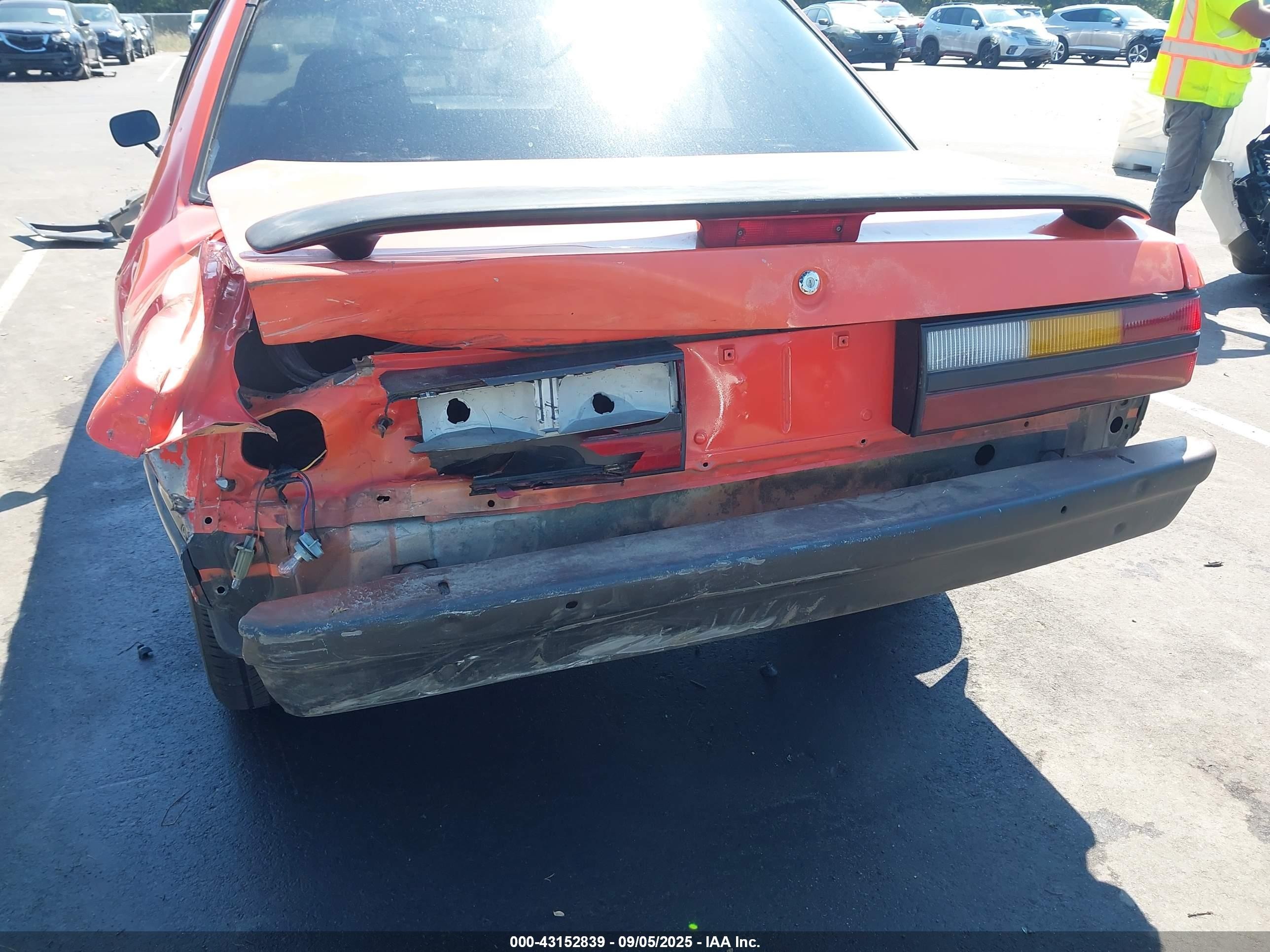 1985 Ford Mustang Lx Orange vin: 1FABP26A2FF154883