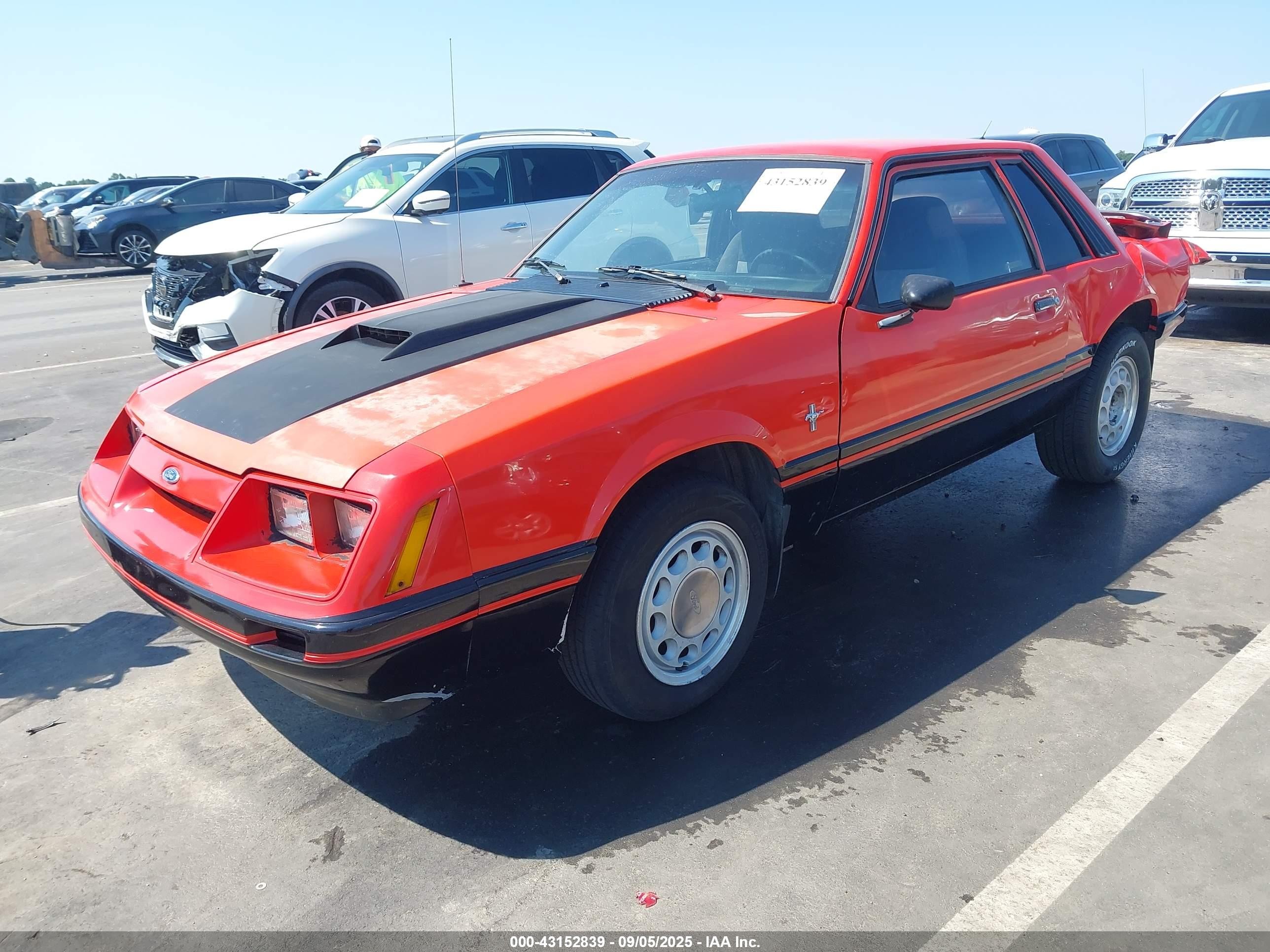 1985 Ford Mustang Lx Orange vin: 1FABP26A2FF154883