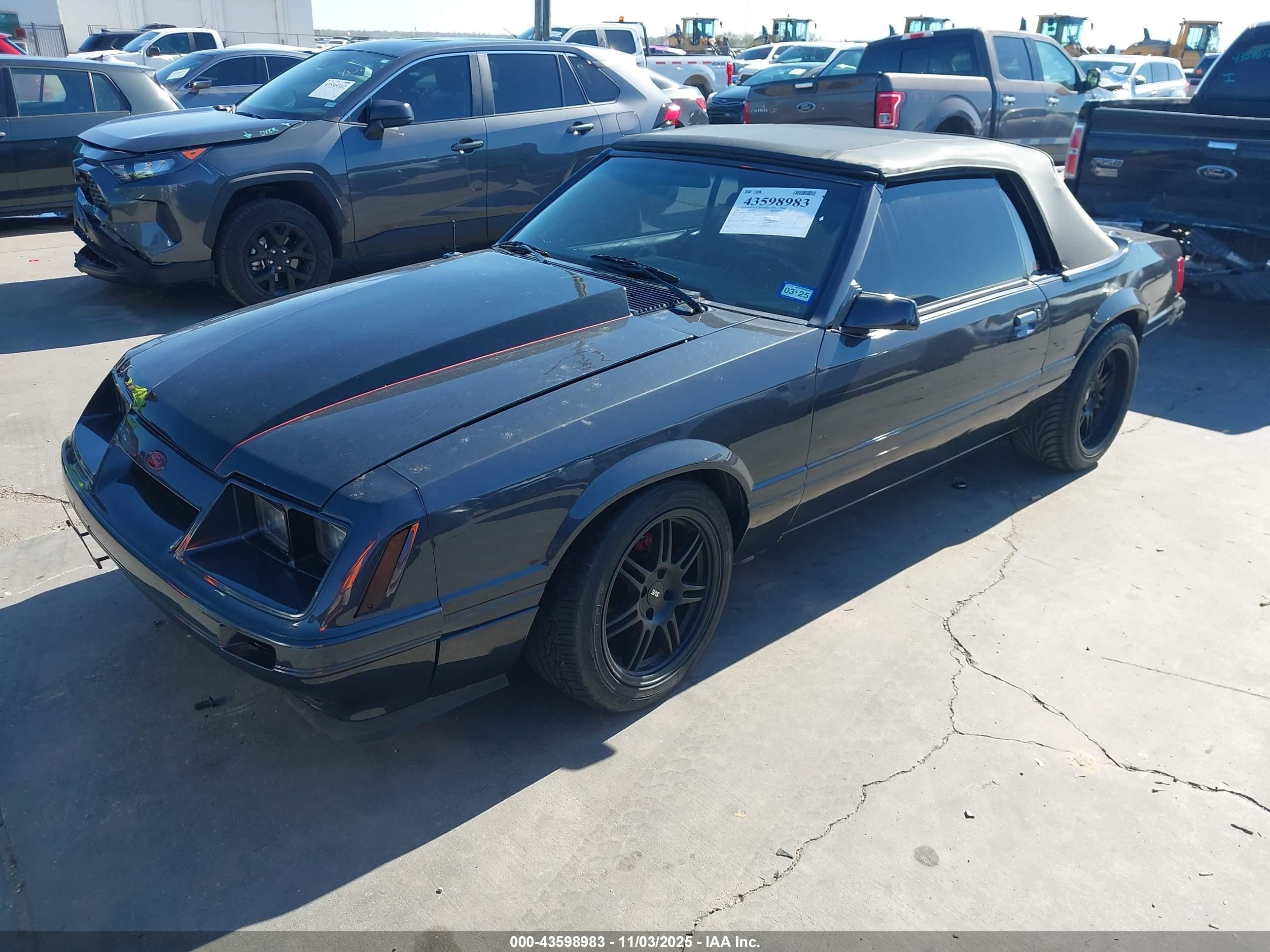 1983 Ford Mustang   Gray vin: 1FABP2731DF151468