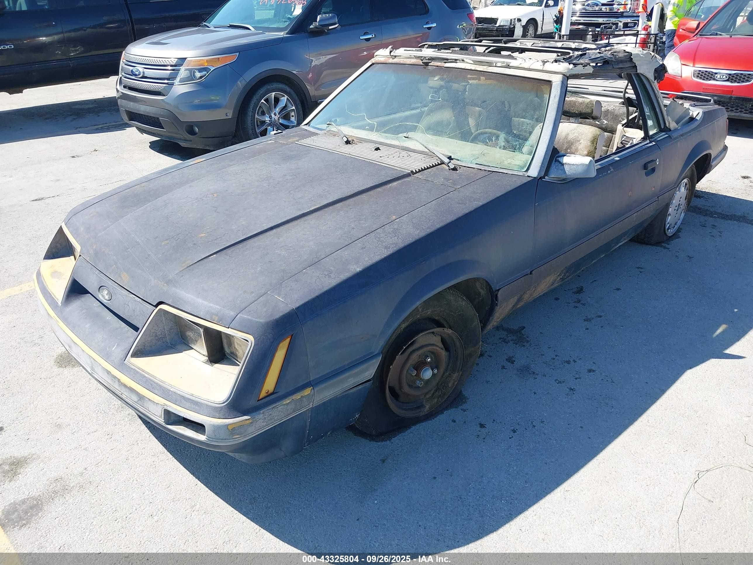 1985 Ford Mustang Lx/gt Gray vin: 1FABP2732FF252960