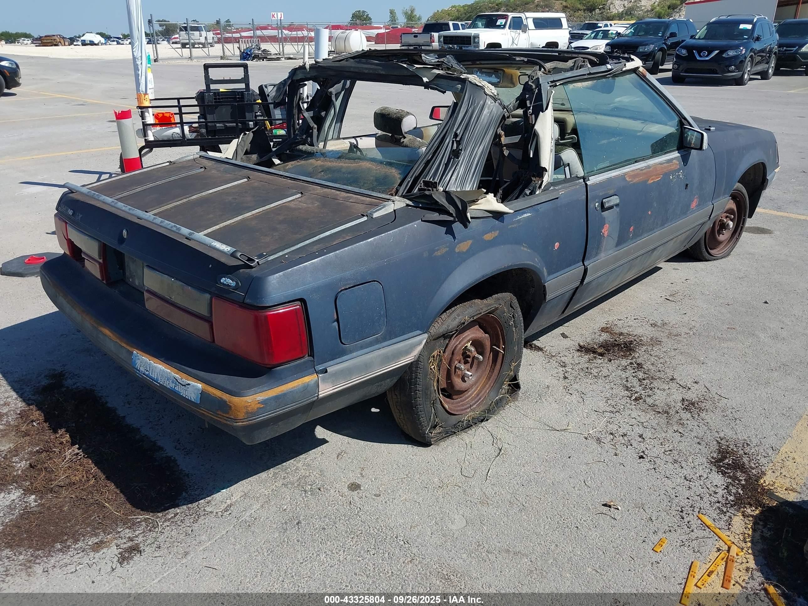 1985 Ford Mustang Lx/gt Gray vin: 1FABP2732FF252960