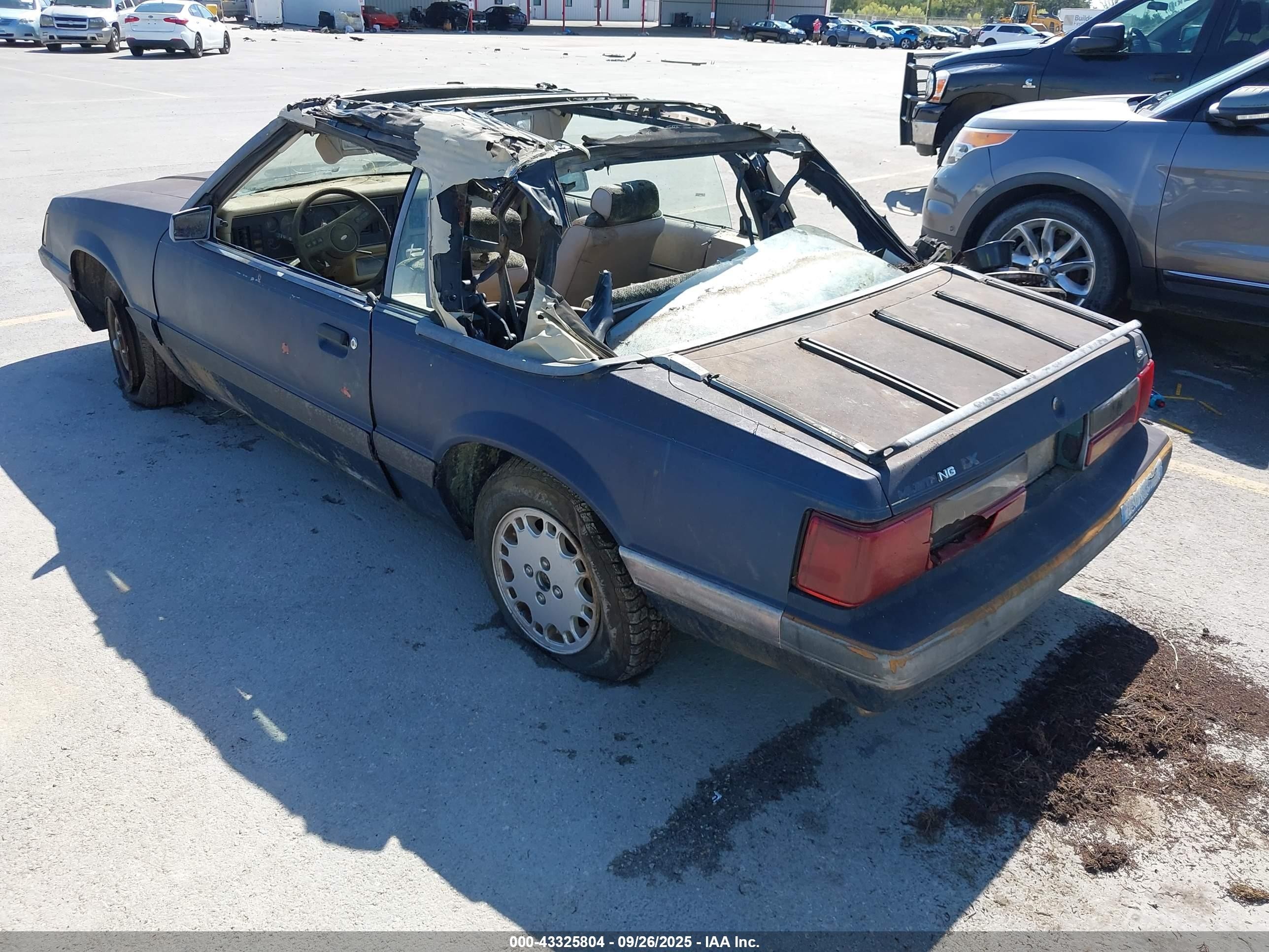 1985 Ford Mustang Lx/gt Gray vin: 1FABP2732FF252960