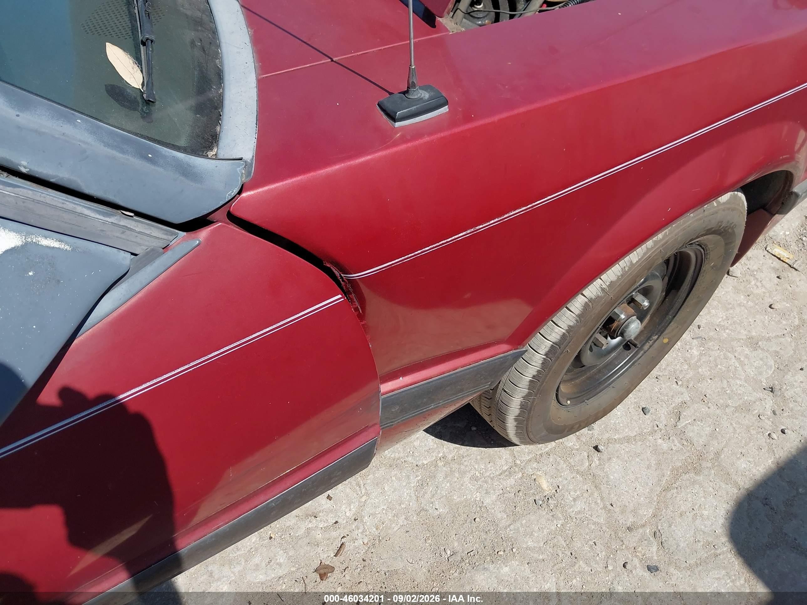 1986 Ford Mustang Lx/gt Burgundy vin: 1FABP273XGF321041