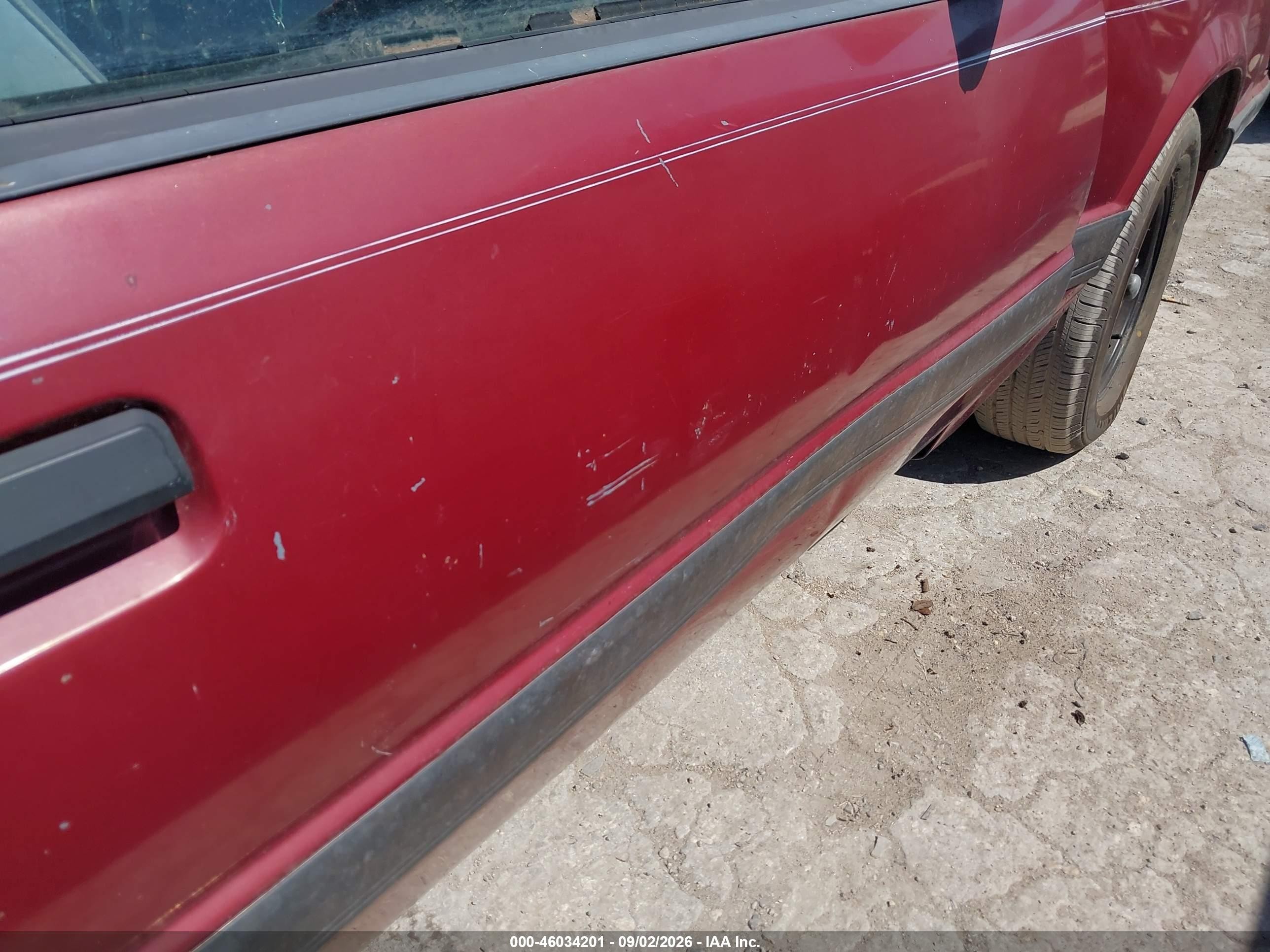 1986 Ford Mustang Lx/gt Burgundy vin: 1FABP273XGF321041