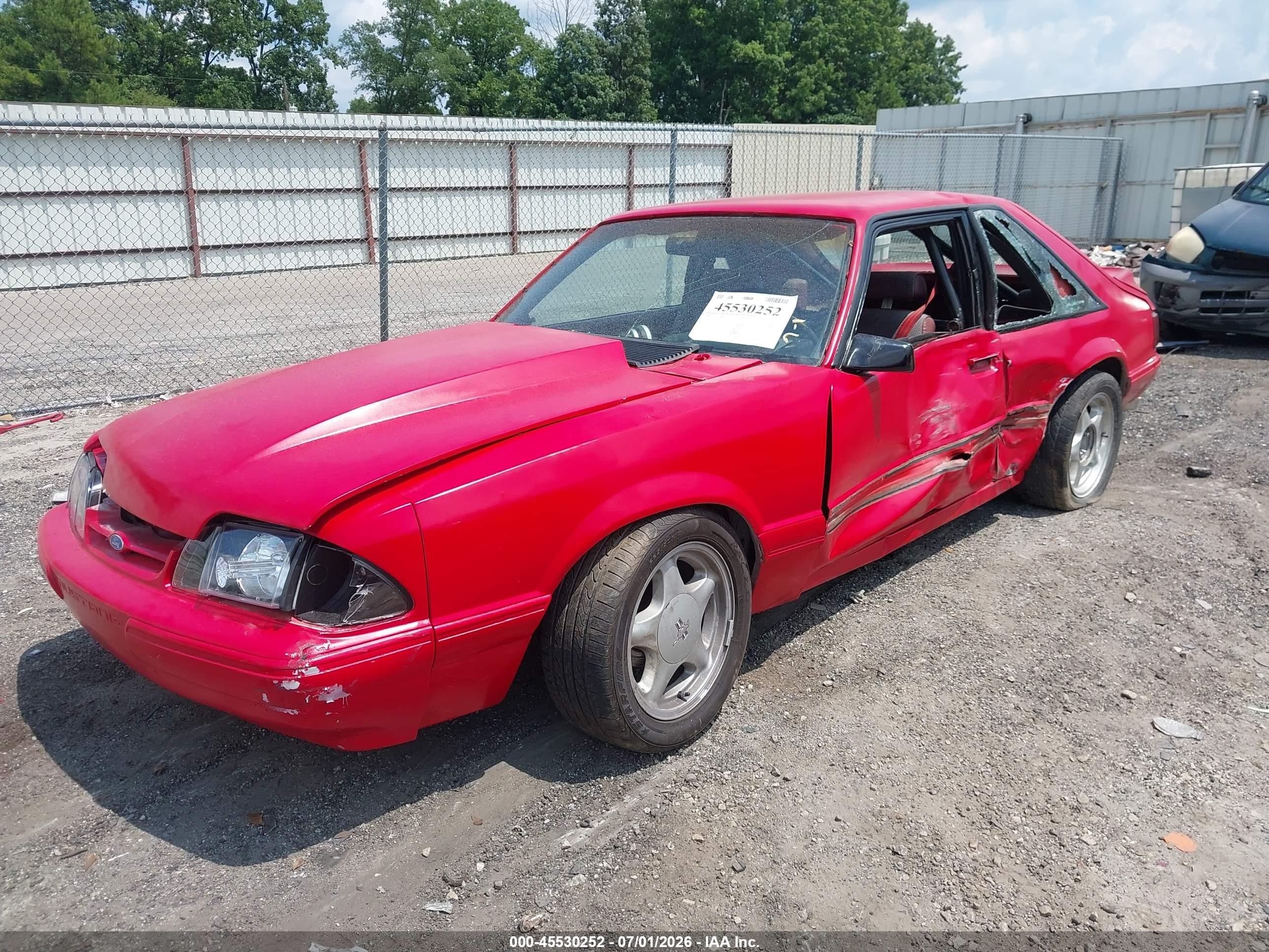 1985 Ford Mustang Lx/gt Red vin: 1FABP28A8FF134232
