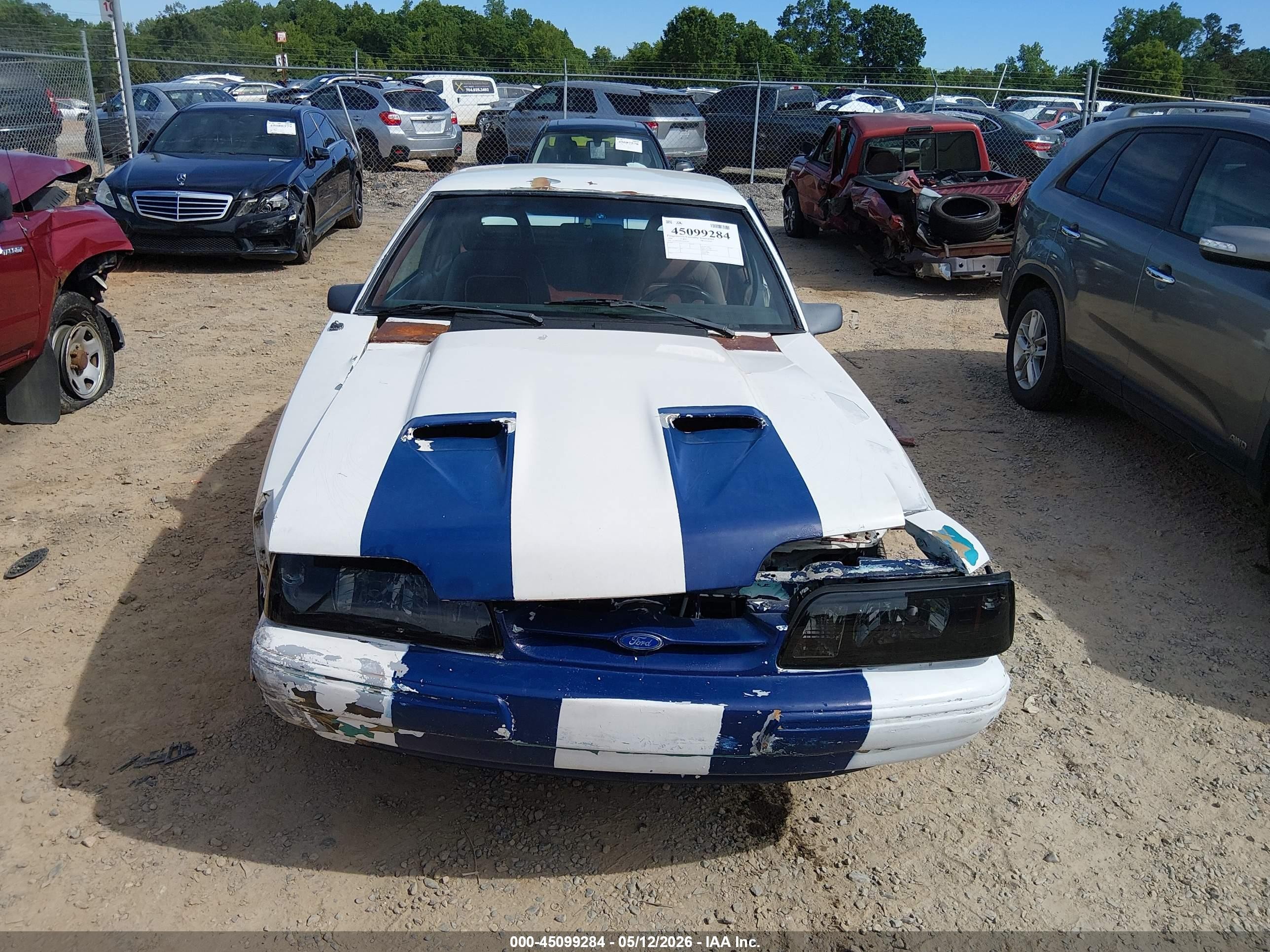 1986 Ford Mustang Lx/gt White vin: 1FABP28M1GF301560