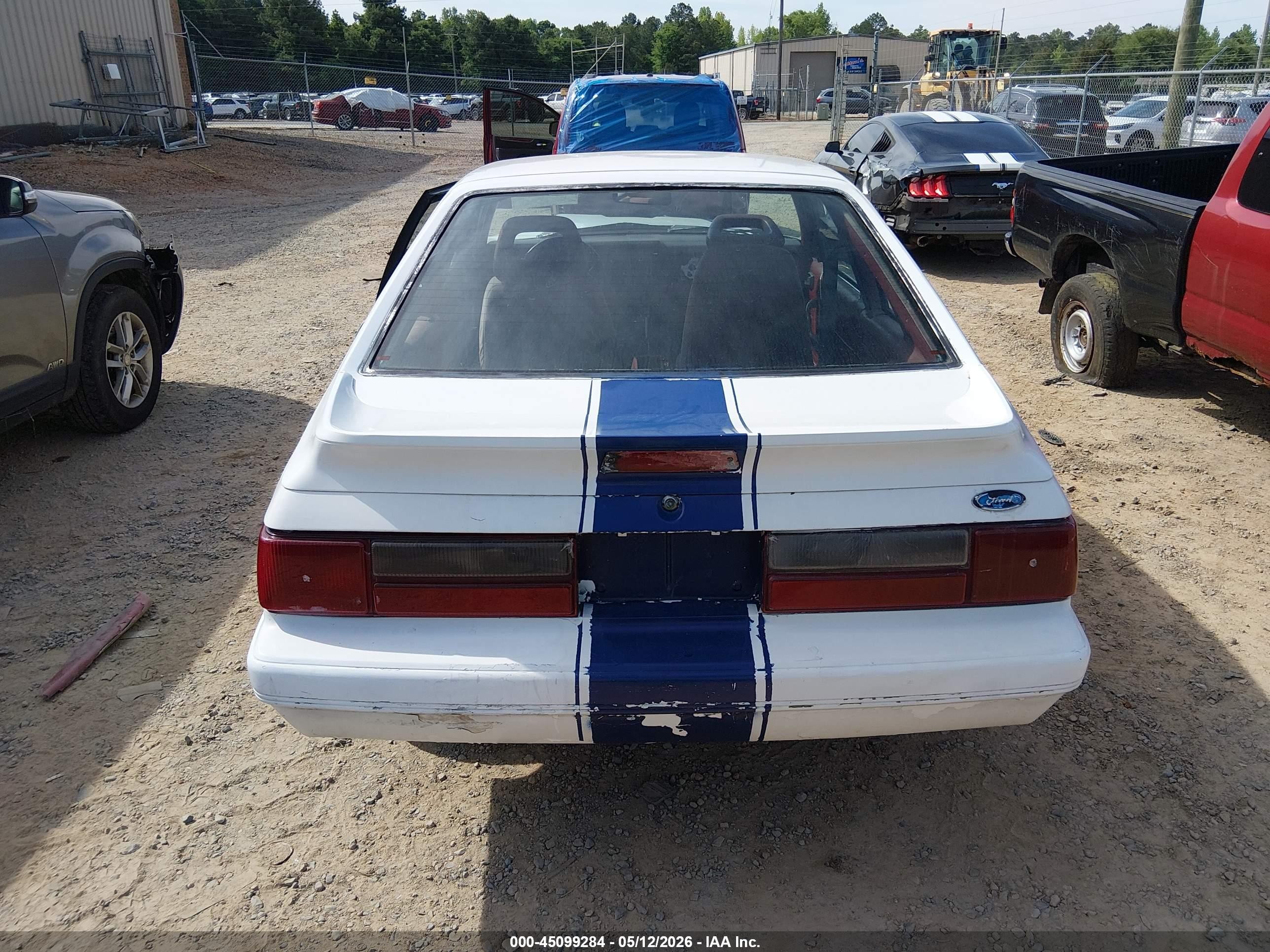 1986 Ford Mustang Lx/gt White vin: 1FABP28M1GF301560
