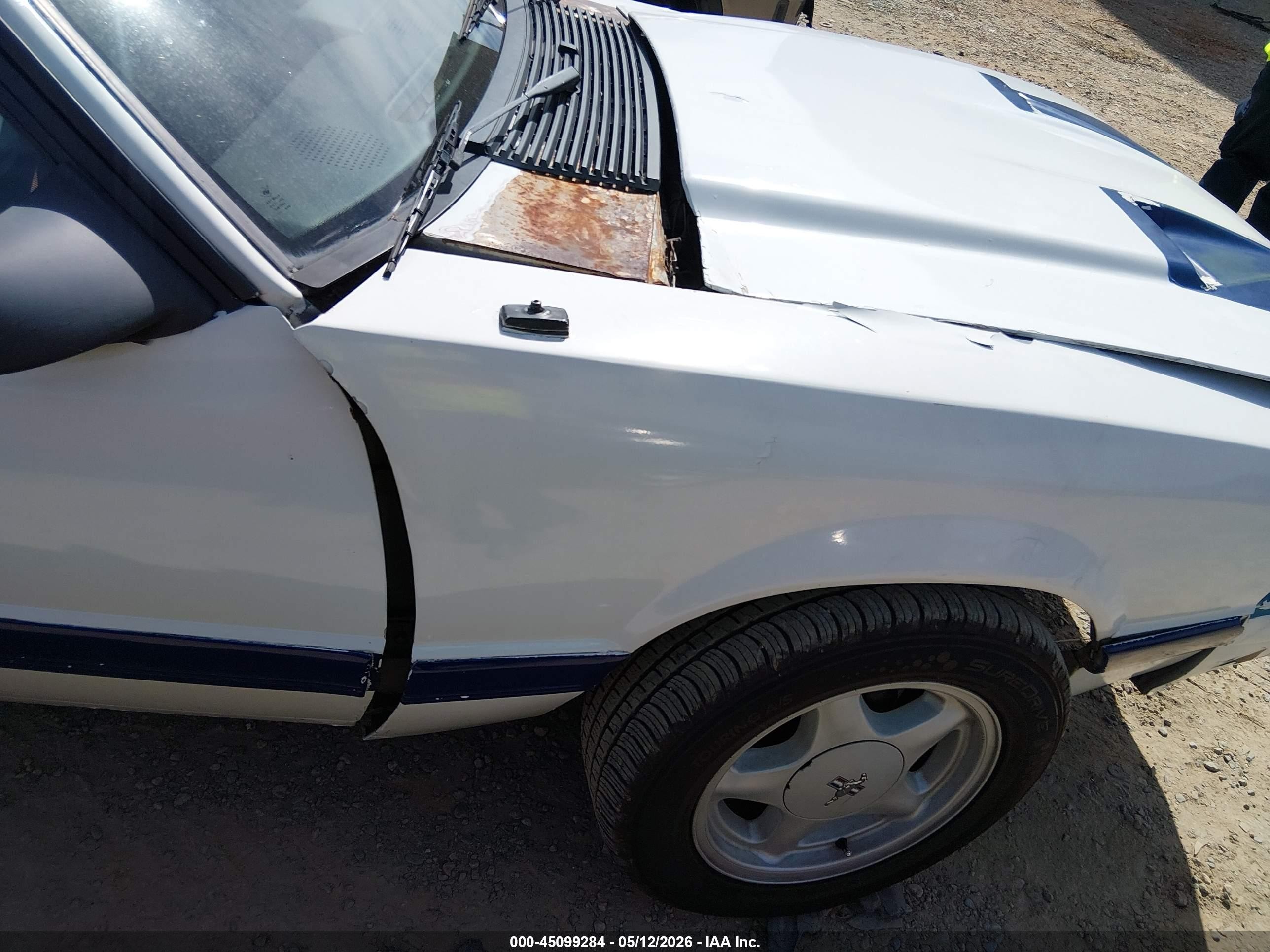 1986 Ford Mustang Lx/gt White vin: 1FABP28M1GF301560