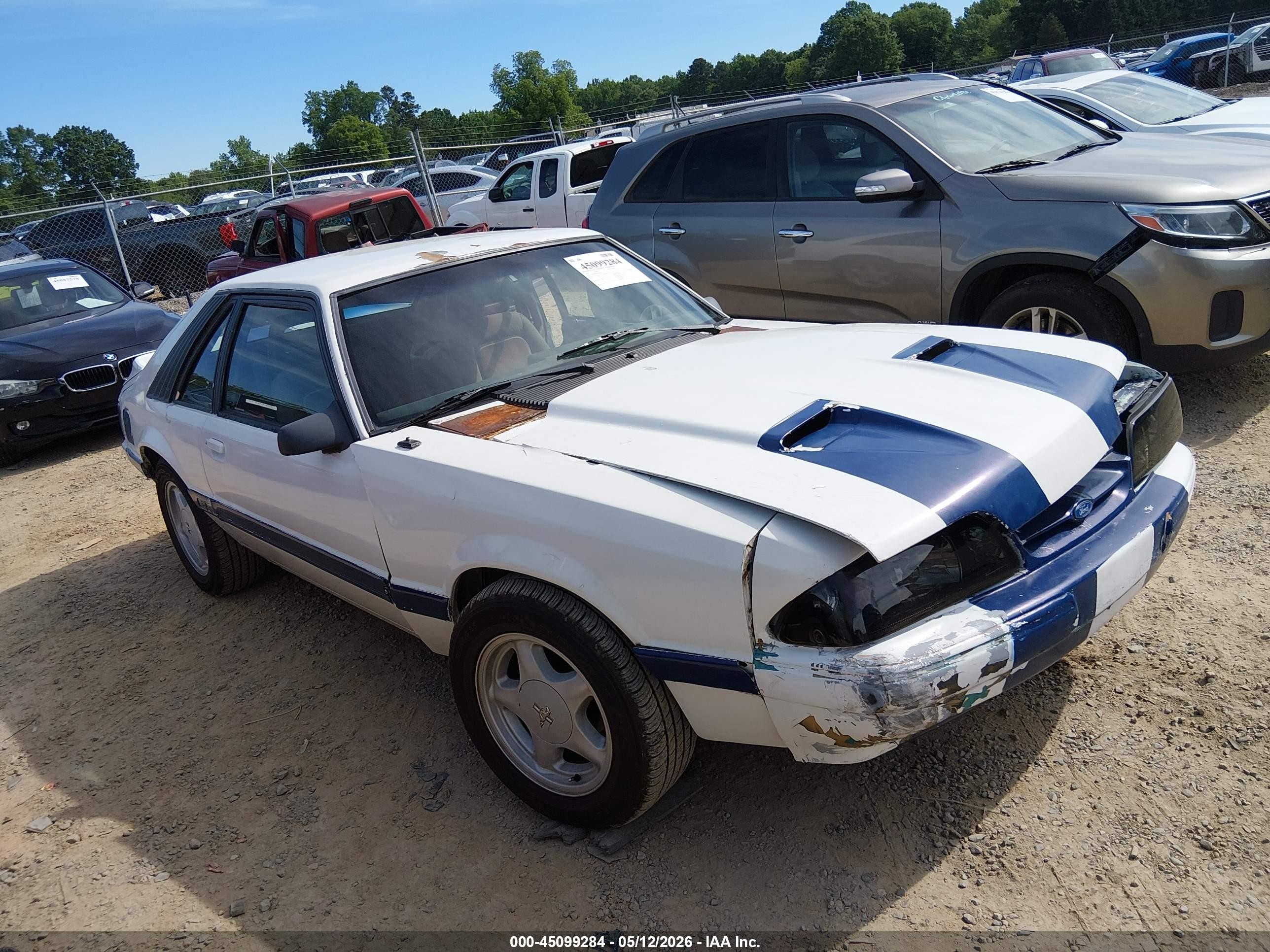 1986 Ford Mustang Lx/gt White vin: 1FABP28M1GF301560